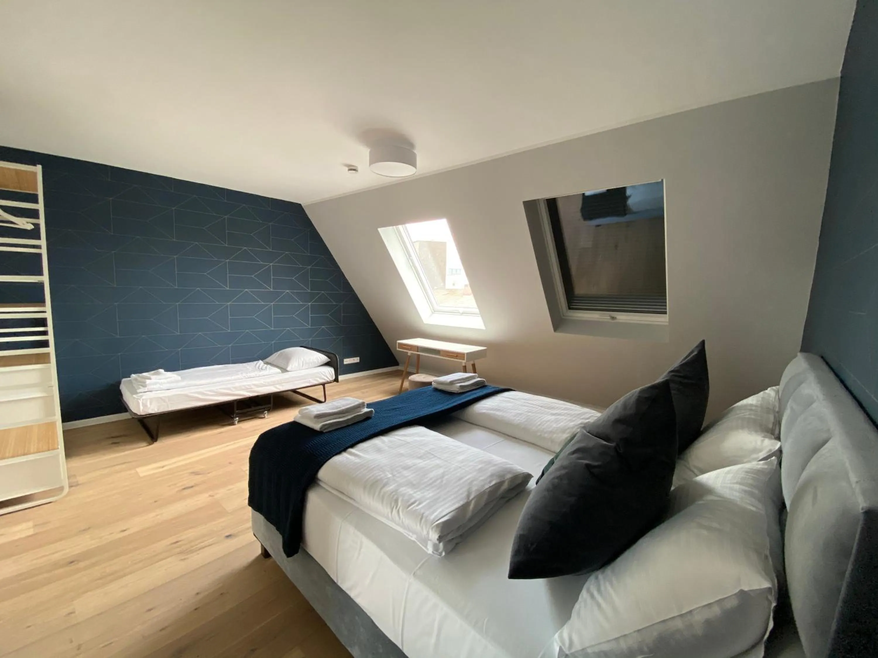 Bed in Sleep Inn Düsseldorf Suites