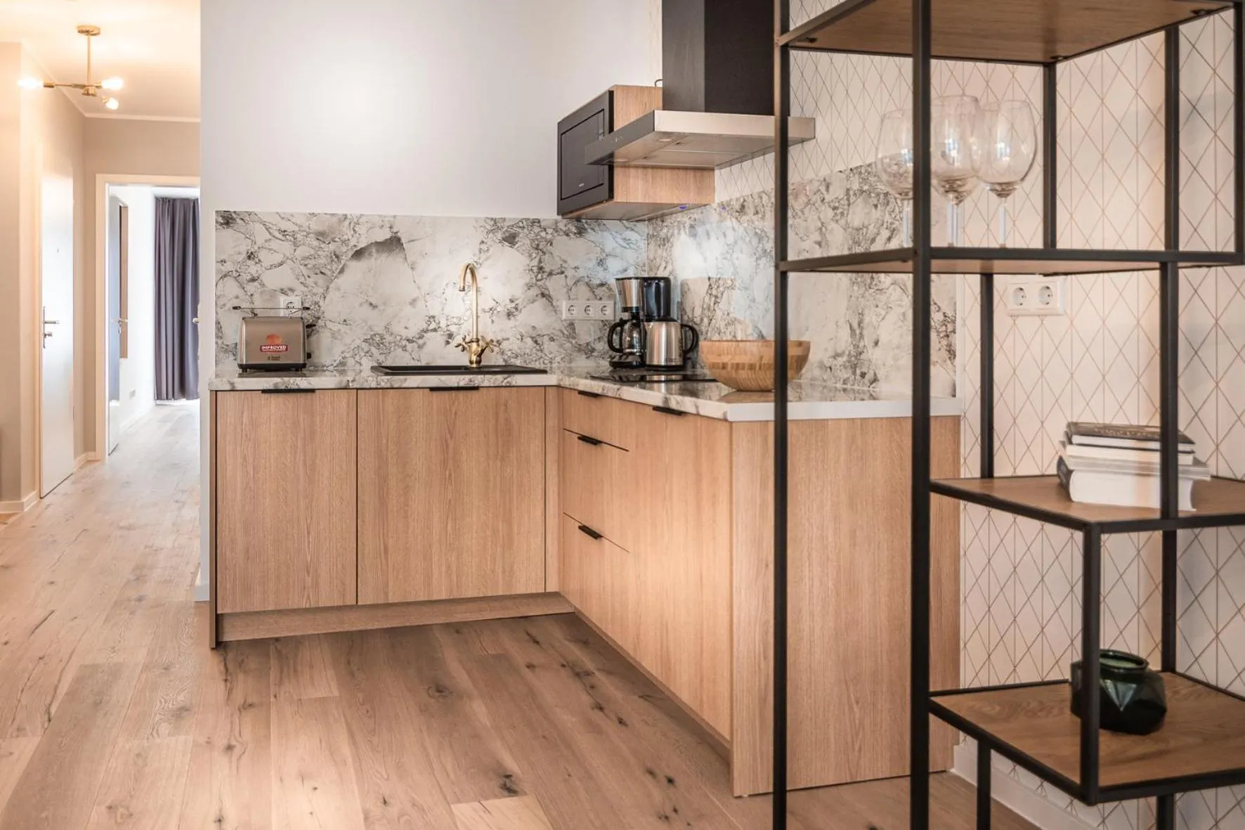 Kitchen or kitchenette in Sleep Inn Düsseldorf Suites