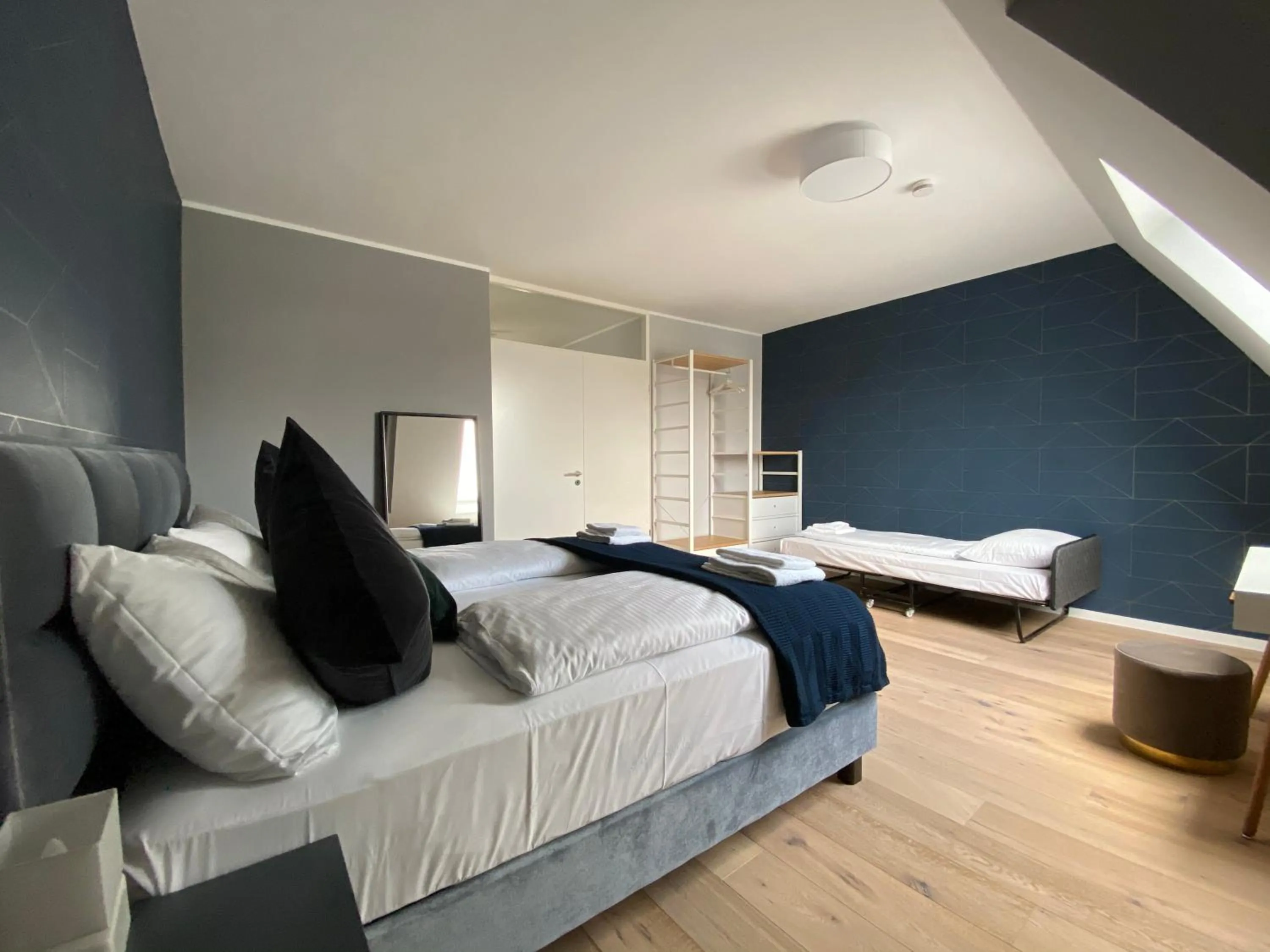 Bed in Sleep Inn Düsseldorf Suites