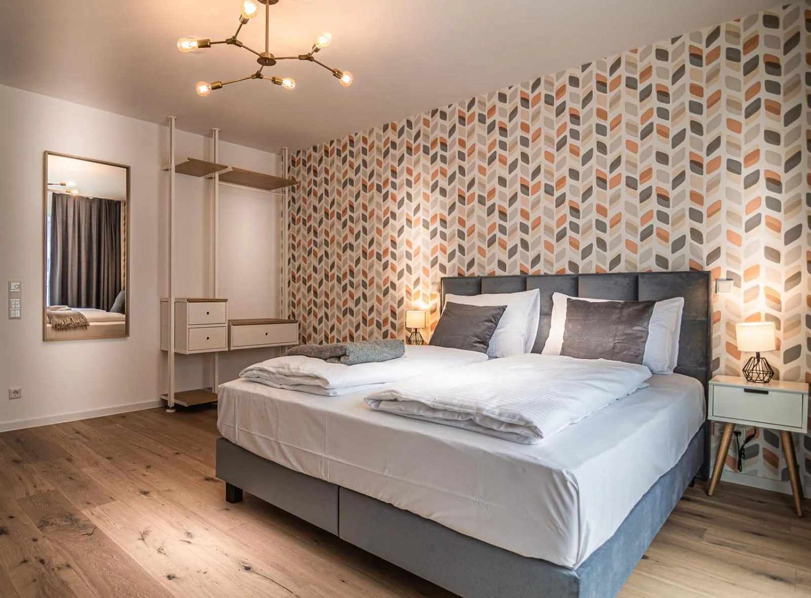 Bed in Sleep Inn Düsseldorf Suites