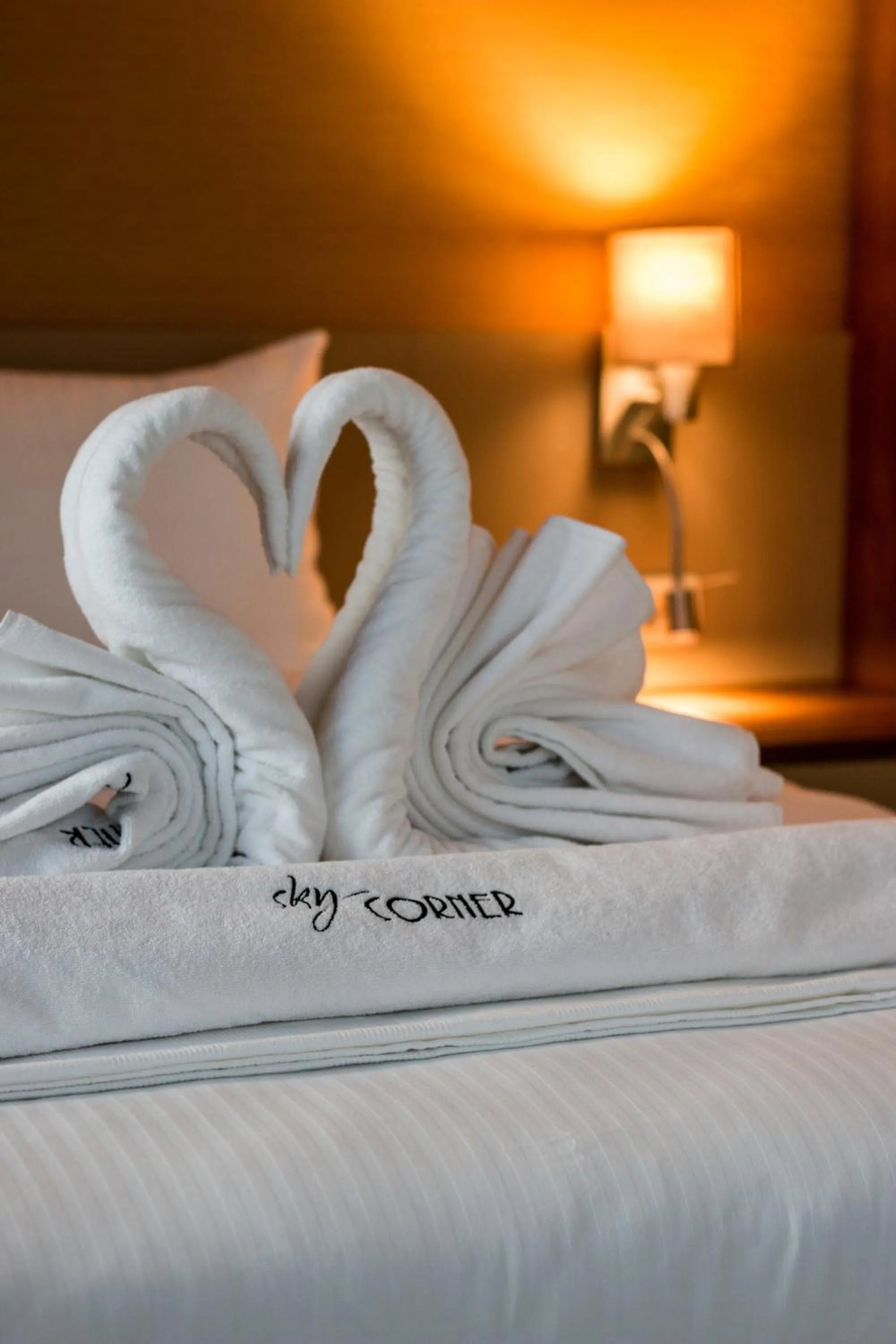 Bed in Sky Corner Hotel