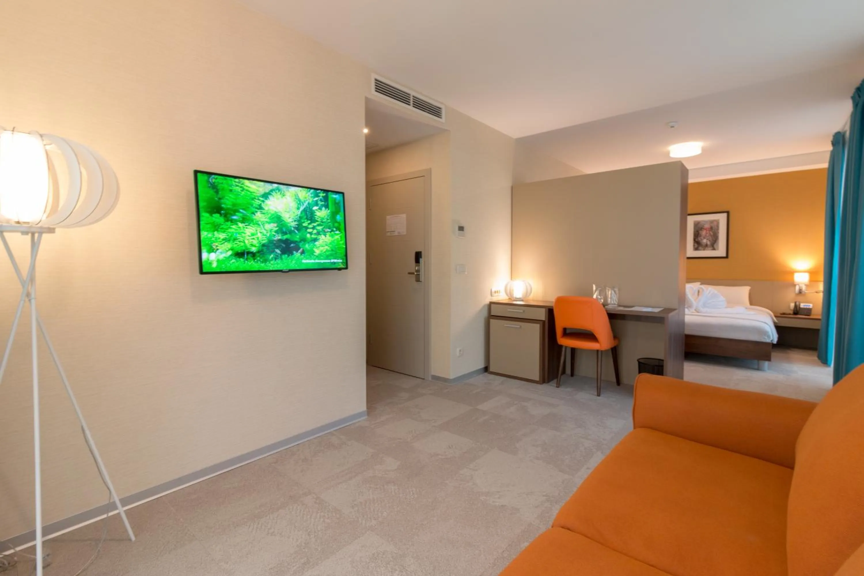 Bed in Sky Corner Hotel