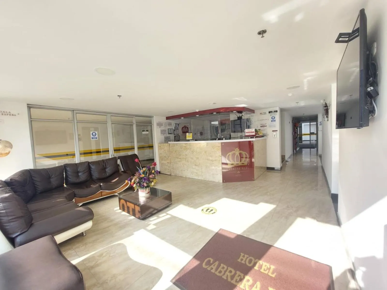 Lobby or reception in Hotel Cabrera Real