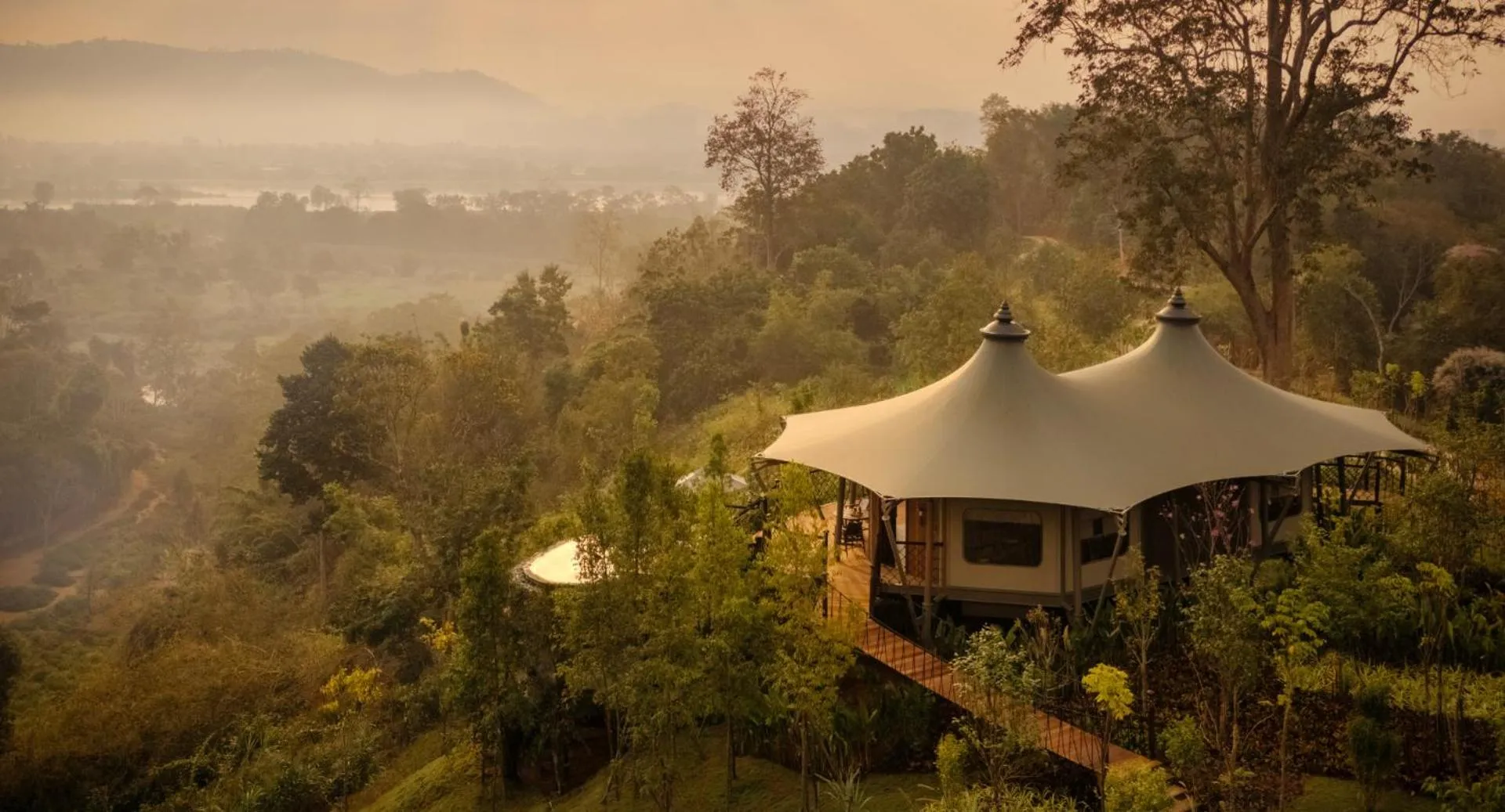 Mountain view in Anantara Golden Triangle Elephant Camp & Resort