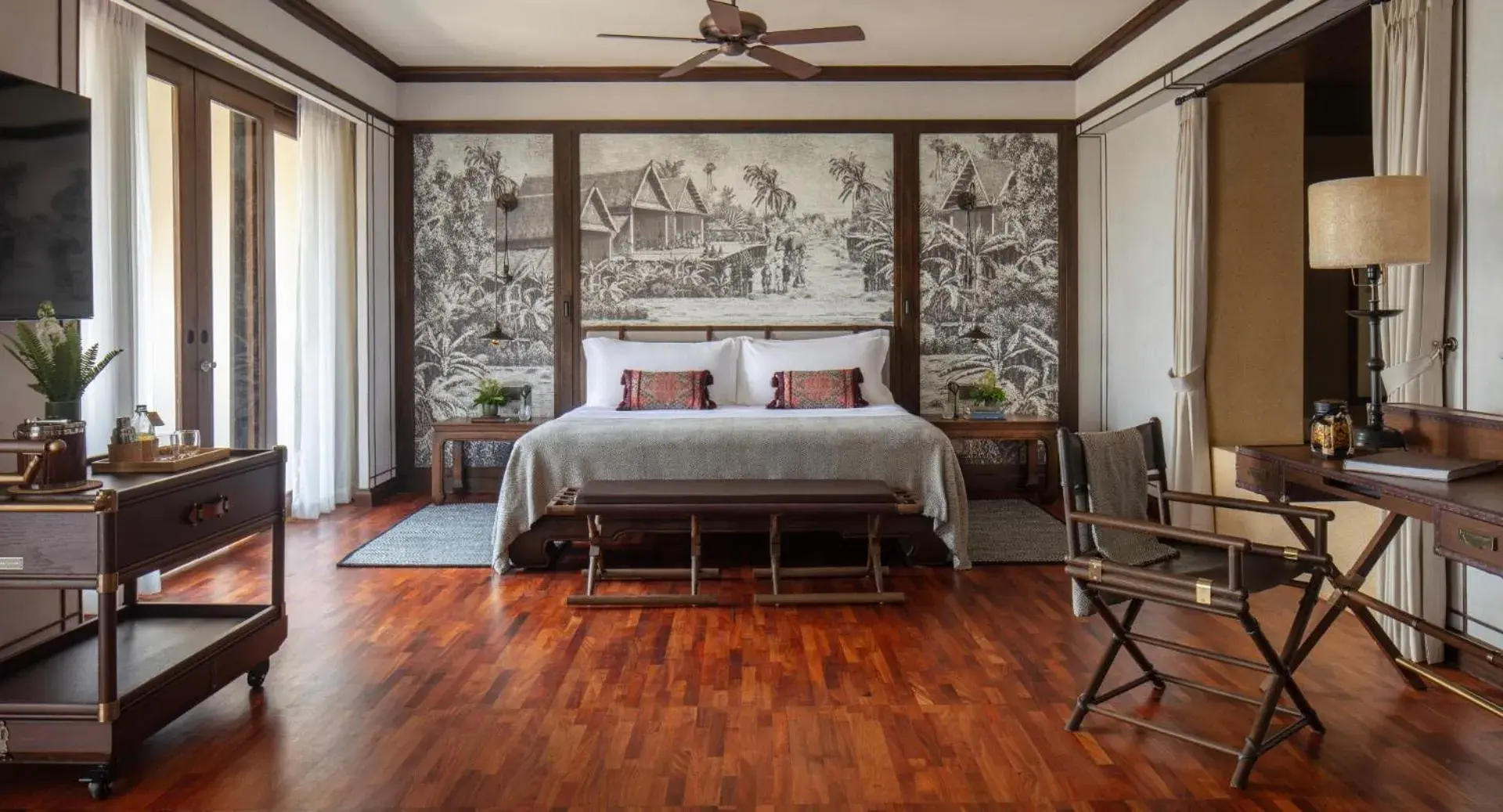 Bed in Anantara Golden Triangle Elephant Camp & Resort Bed in Anantara Golden Triangle Elephant Camp & Resort