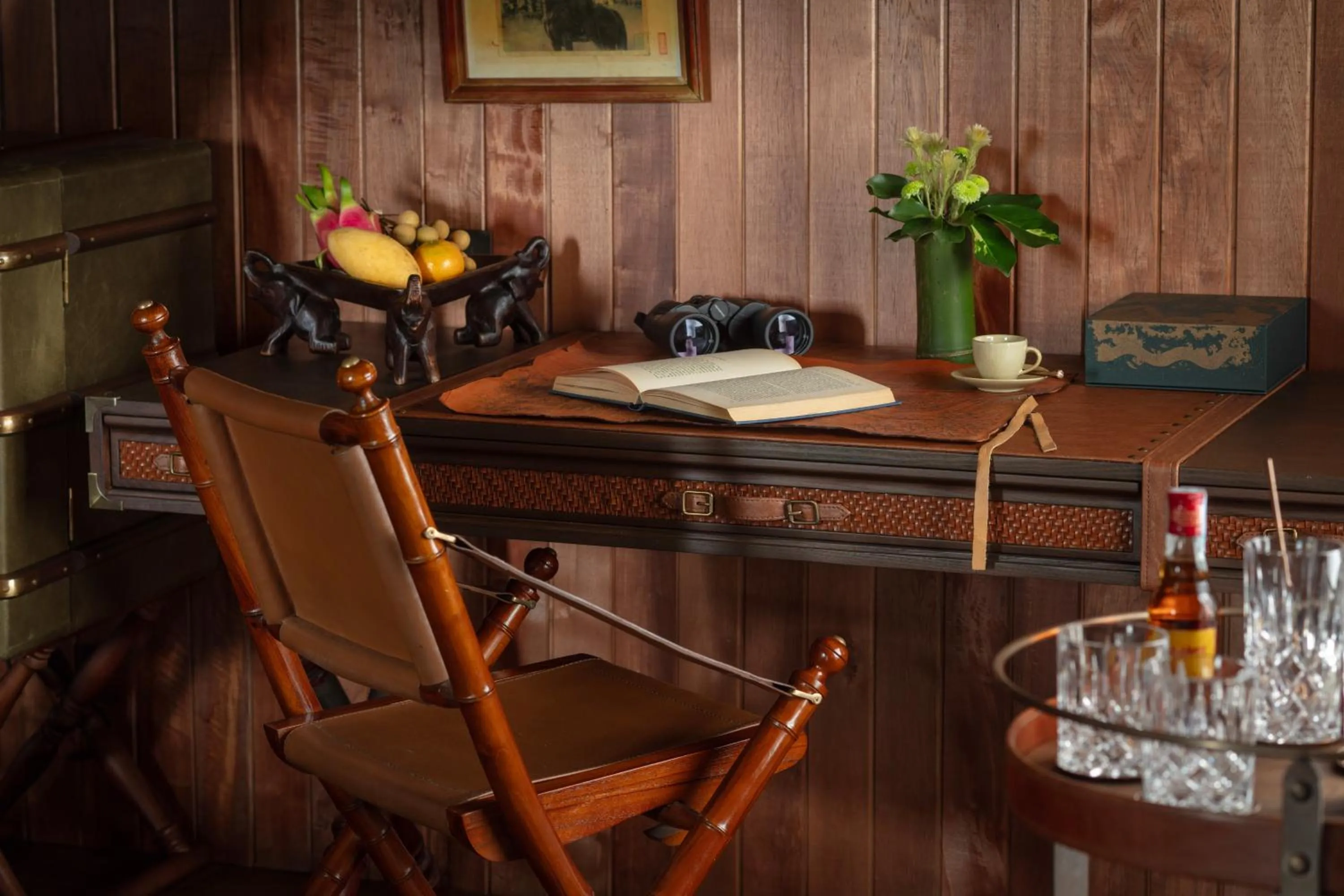 Seating area in Anantara Golden Triangle Elephant Camp & Resort