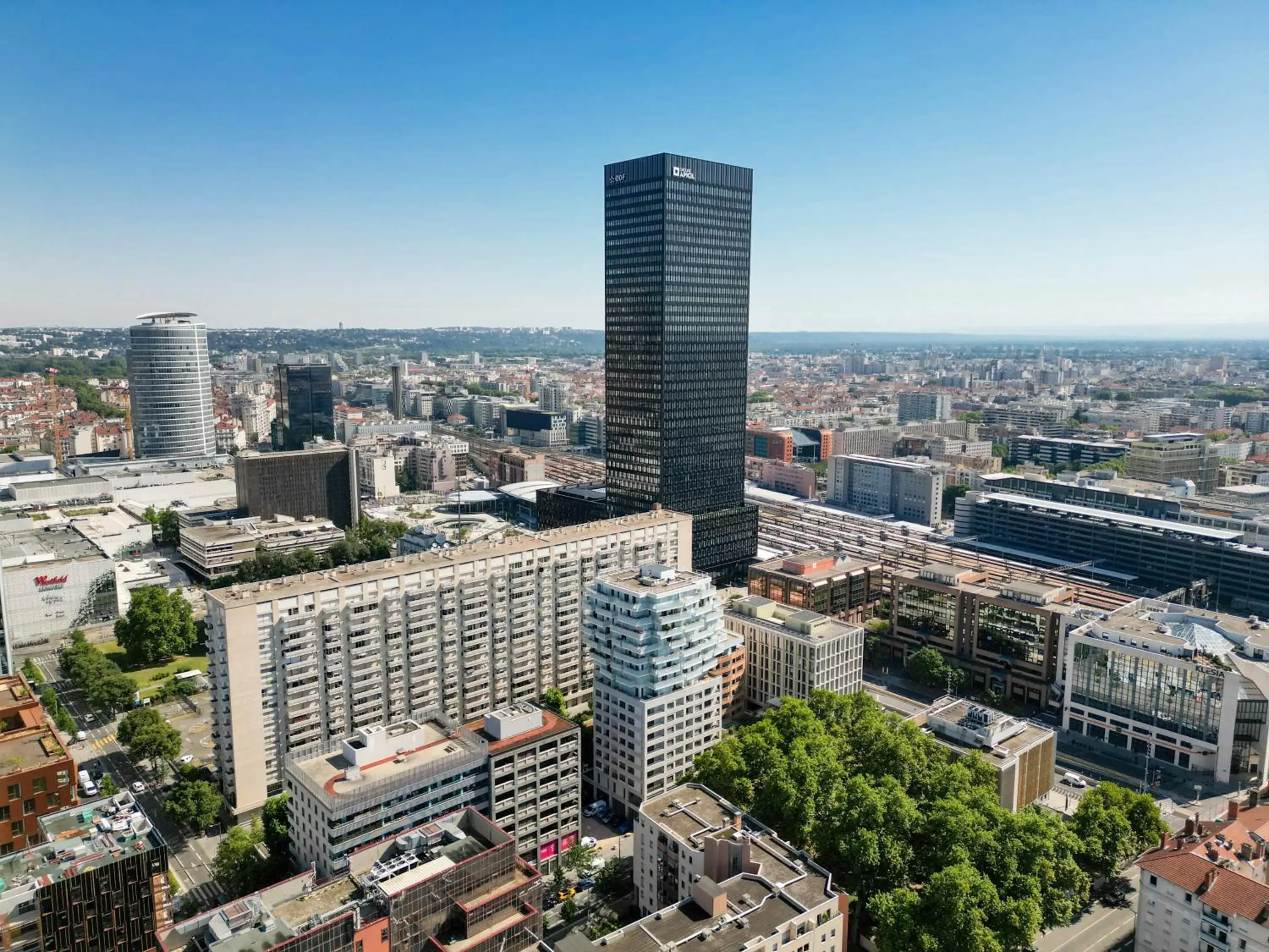 Bird's eye view in Nemea Appart Hotel So Cloud Lyon Gare Part-Dieu Bird's eye view in Nemea Appart Hotel So Cloud Lyon Gare Part-Dieu