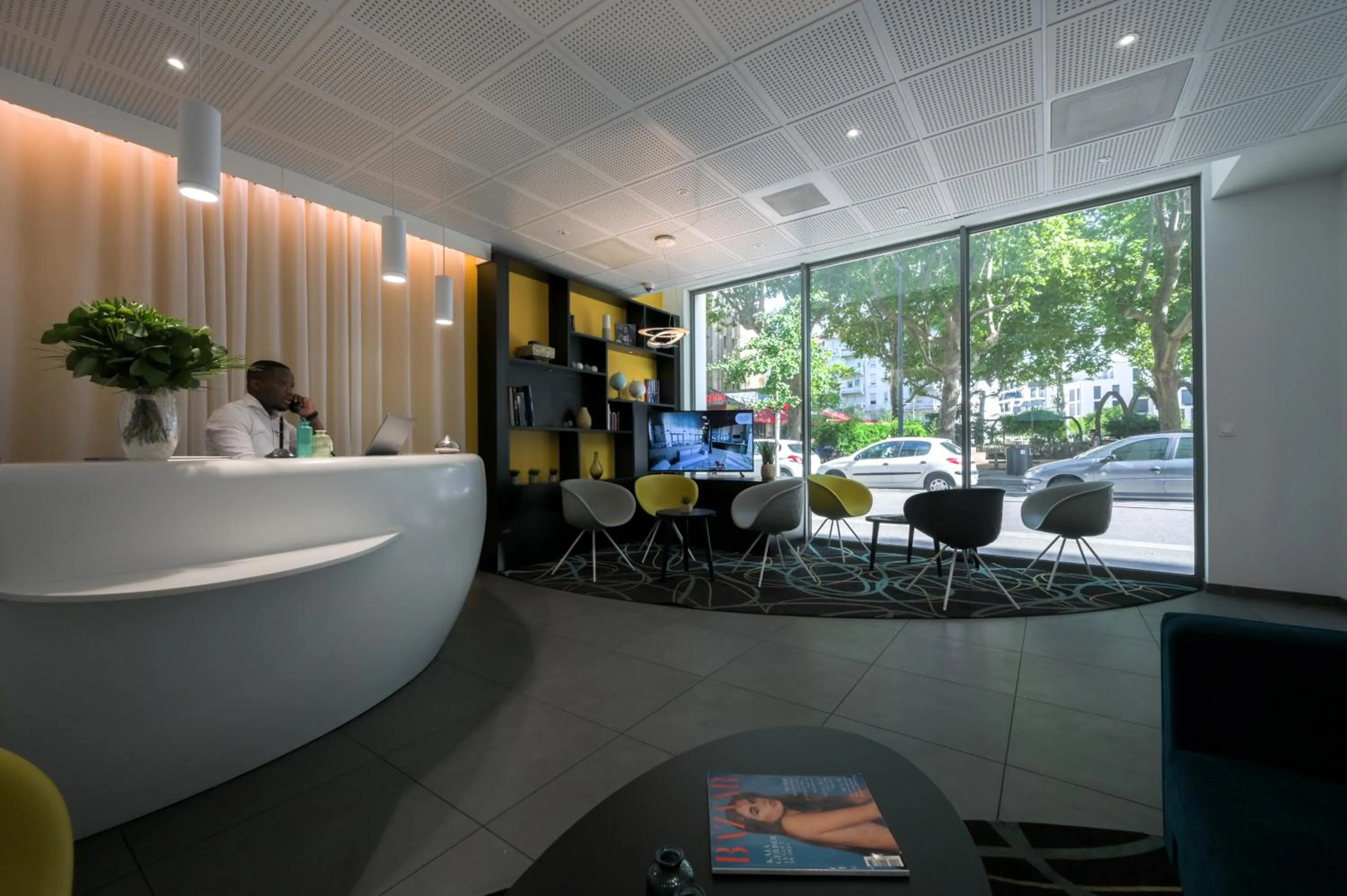 Lobby or reception in Nemea Appart Hotel So Cloud Lyon Gare Part-Dieu