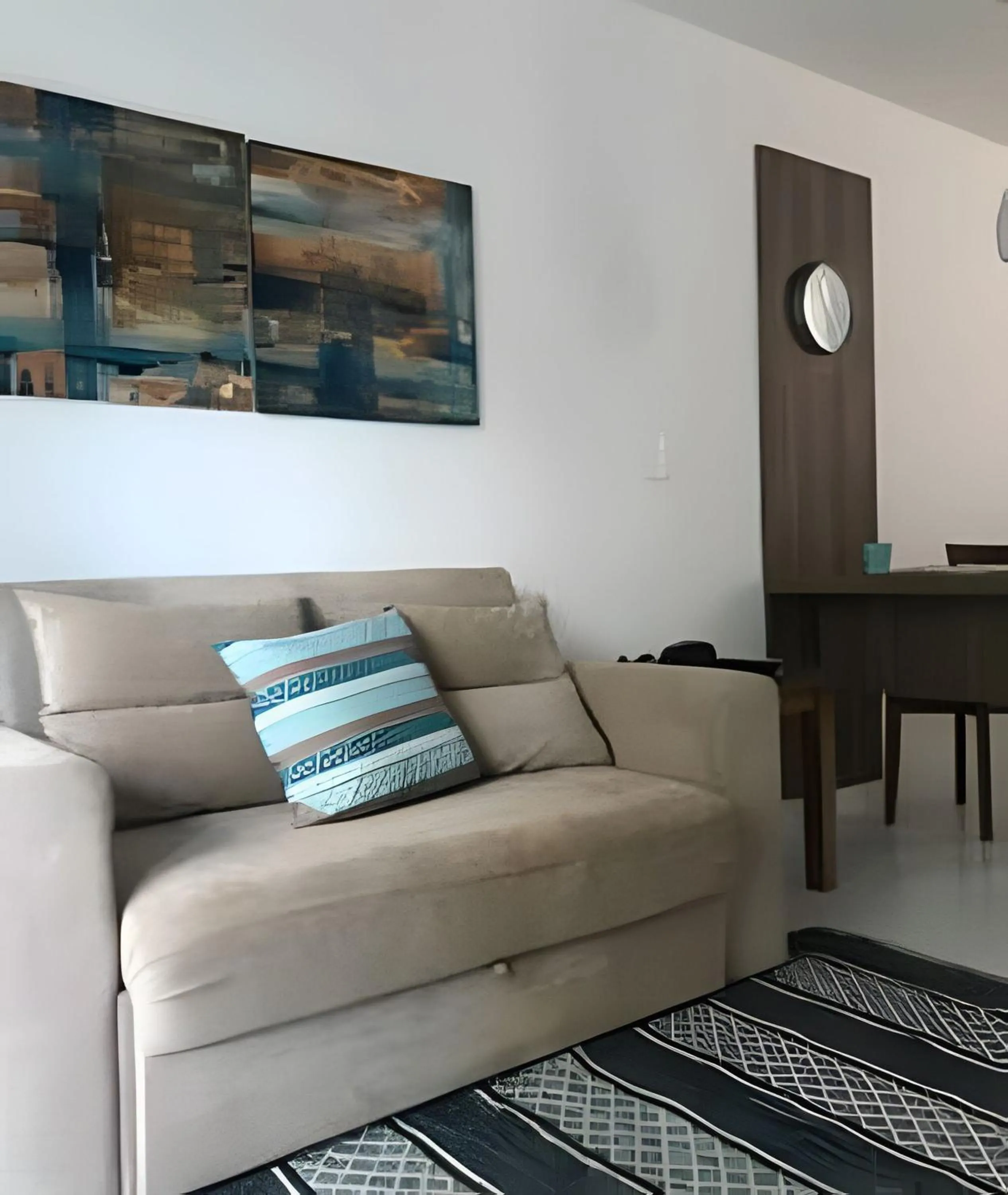 Living room in Flat Mandai Cabo Frio