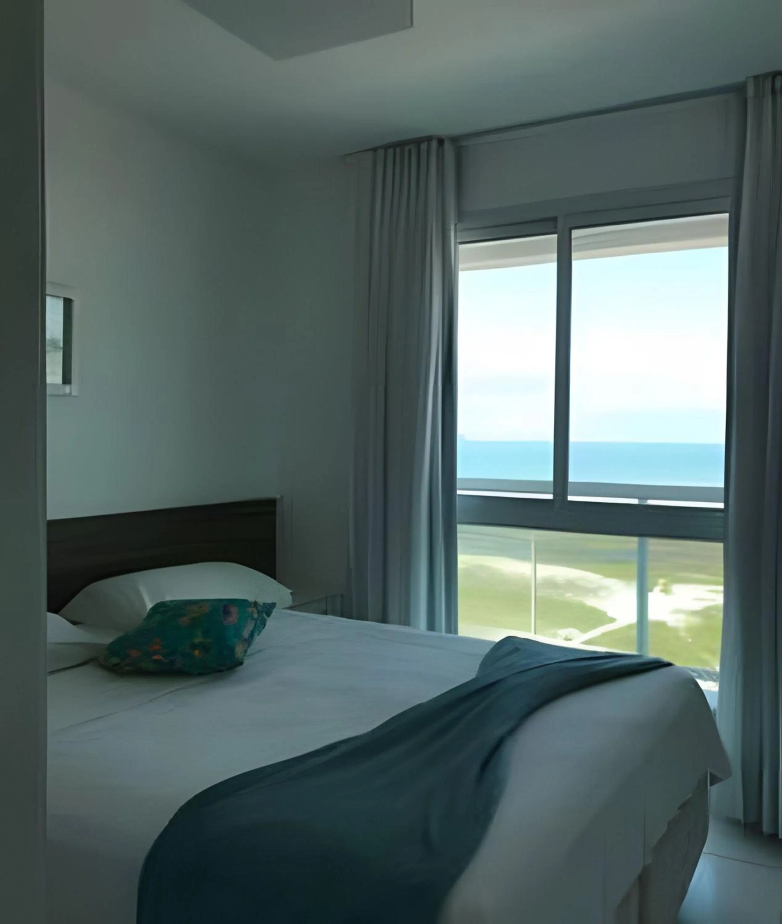 View (from property/room), Bed in Flat Mandai Cabo Frio
