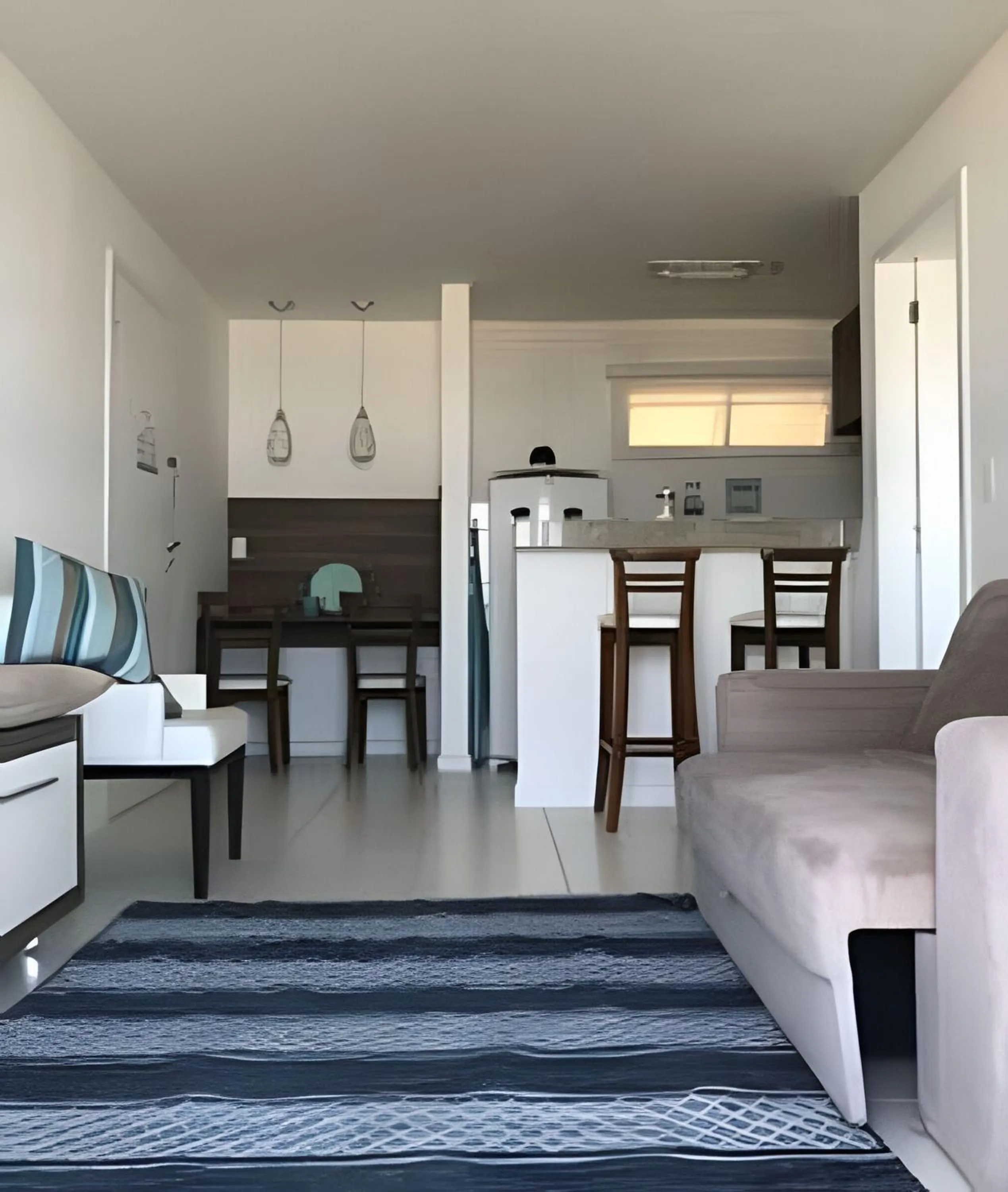 Living room in Flat Mandai Cabo Frio