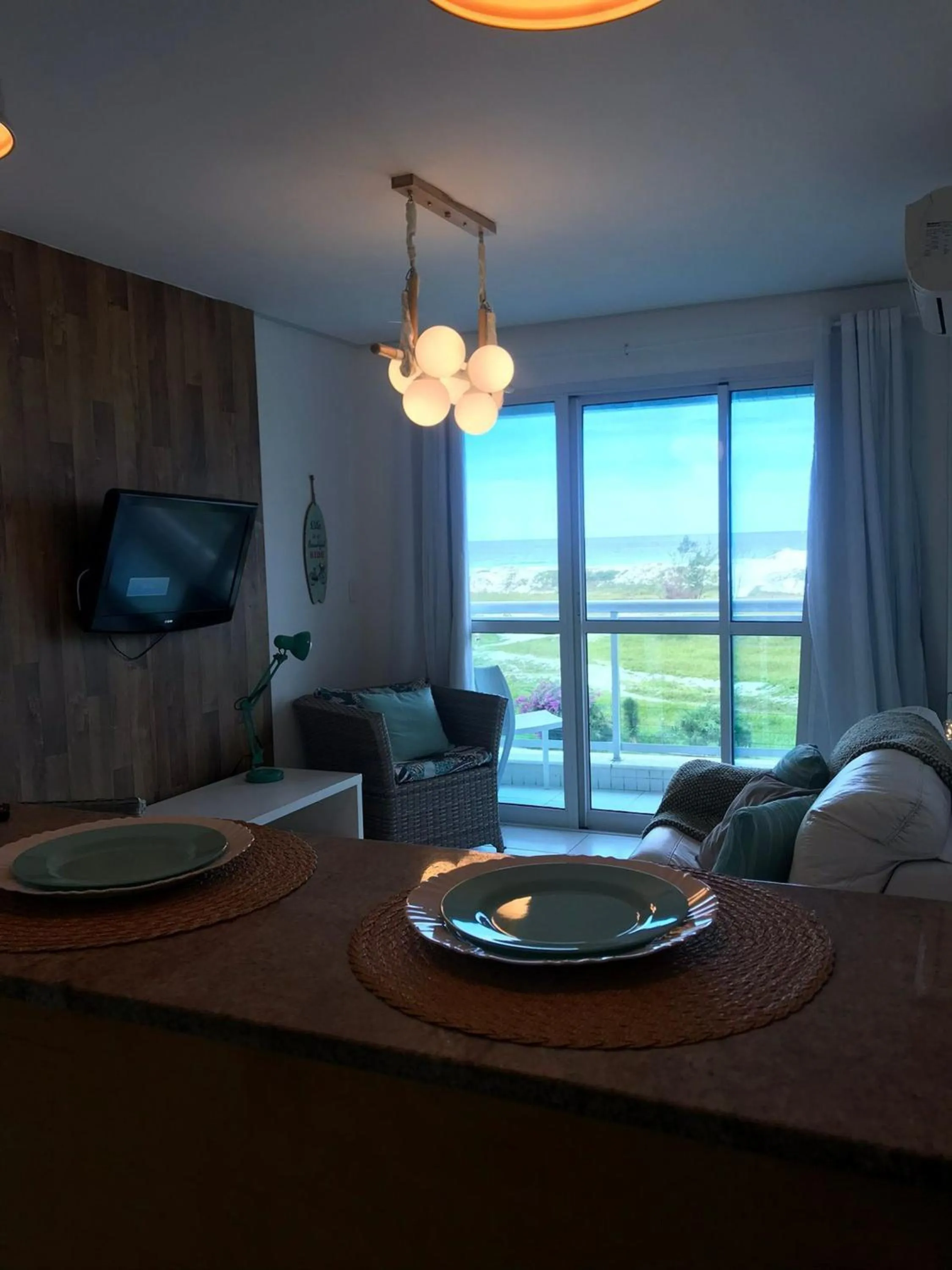 Living room in Flat Mandai Cabo Frio