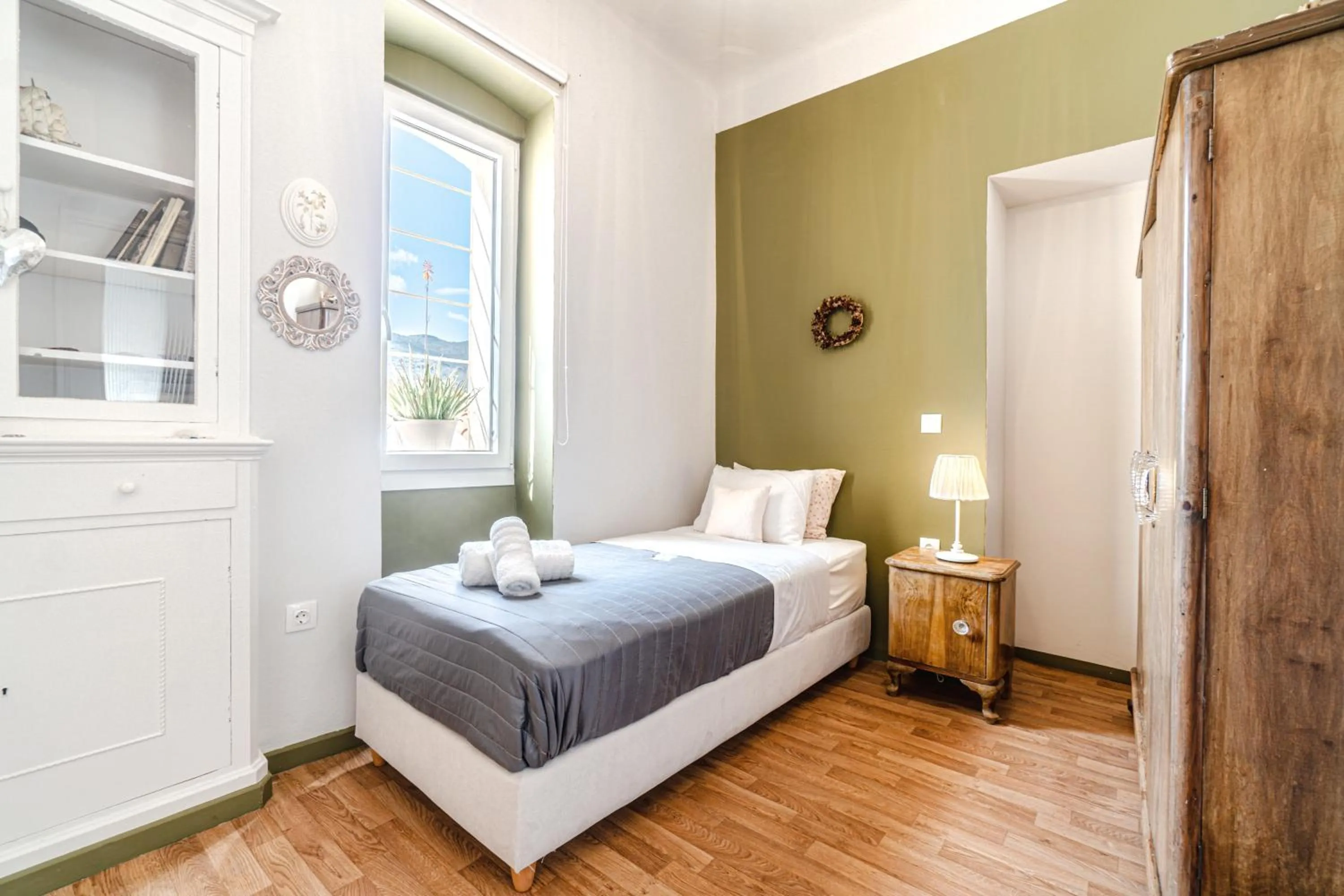 Bedroom, Bed in Castel Abaso Boutique Apartments by Explore Andros