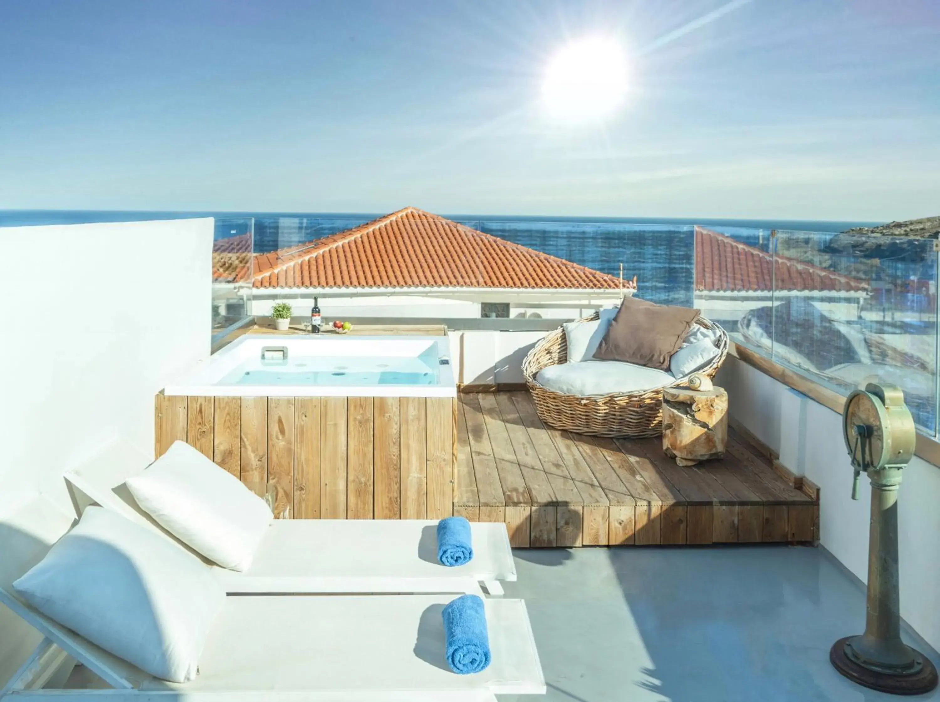 Suite with Outdoor Hot Tub in Castel Abaso Boutique Apartments by Explore Andros Suite with Outdoor Hot Tub in Castel Abaso Boutique Apartments by Explore Andros