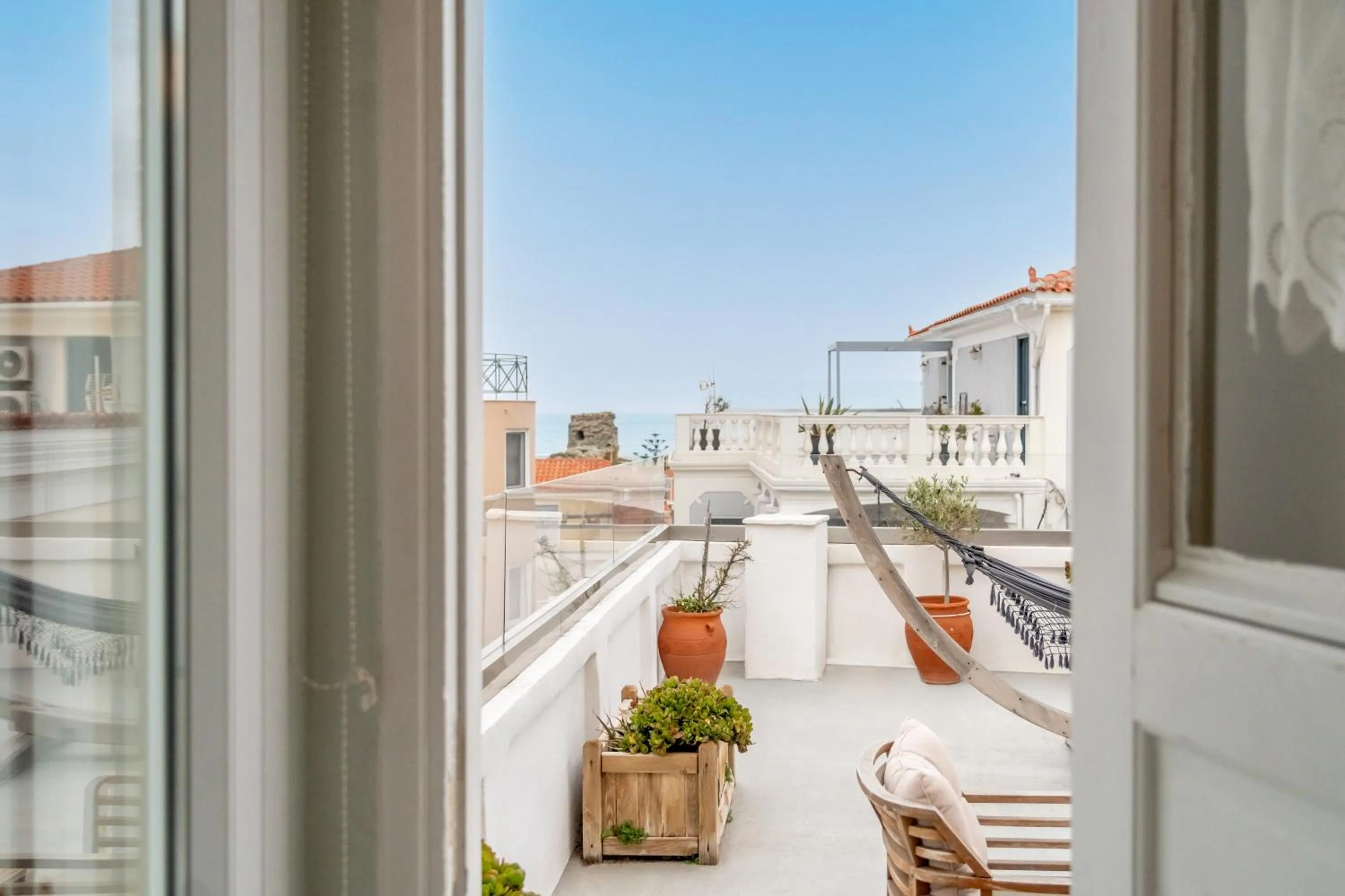 Patio in Castel Abaso Boutique Apartments by Explore Andros