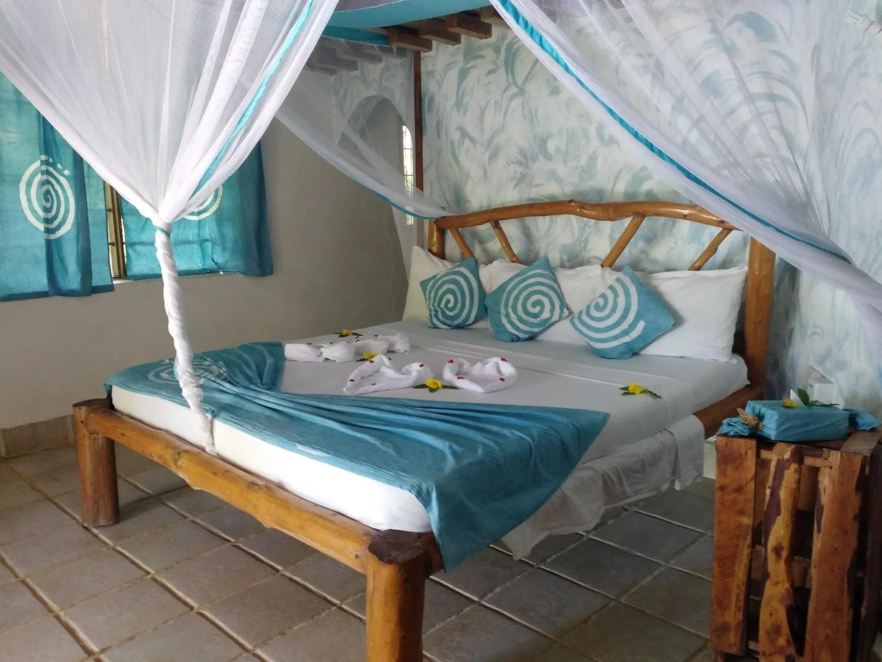 Bed in Karamba Eco Boutique Hotel