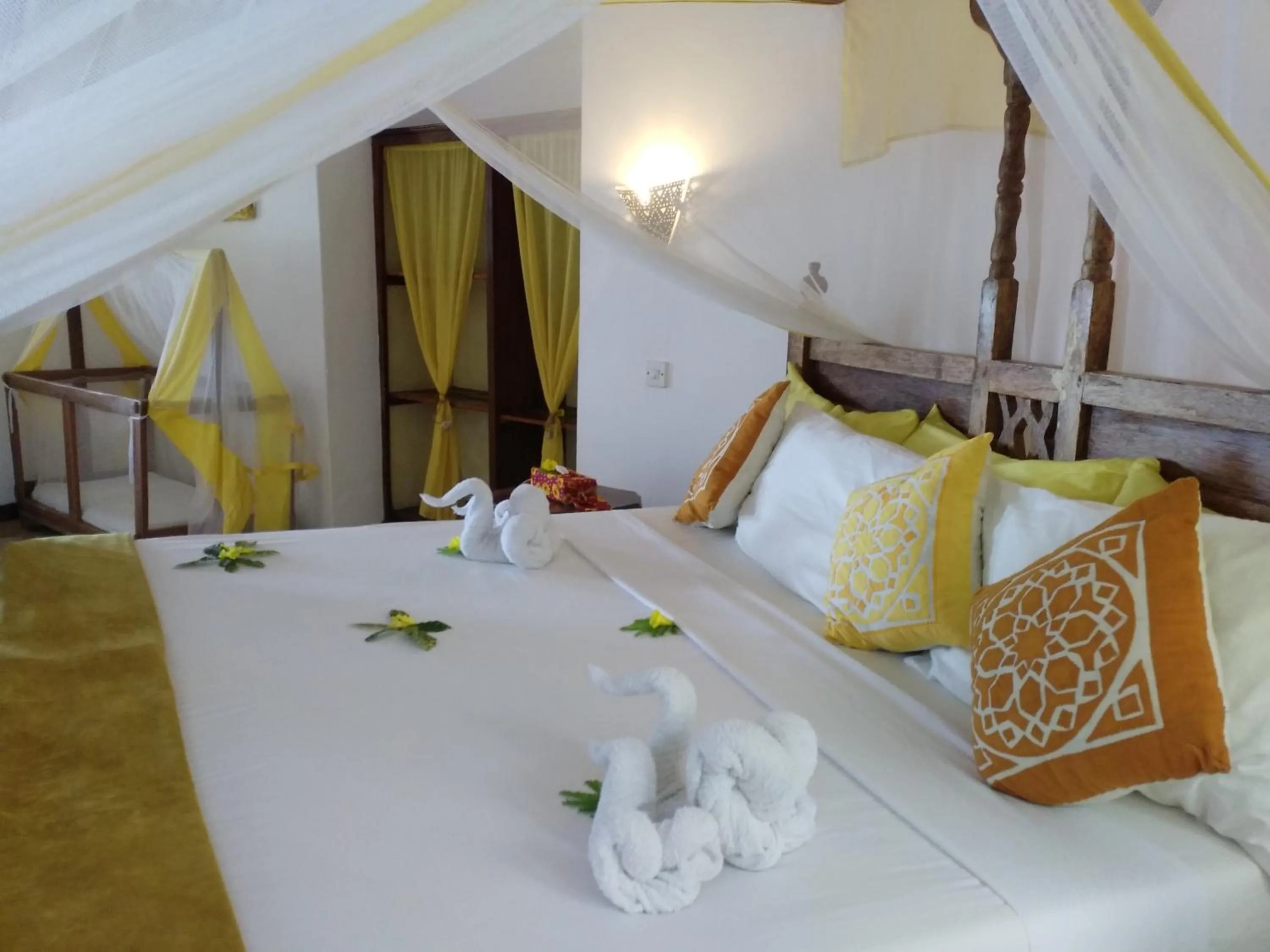 Bed in Karamba Eco Boutique Hotel