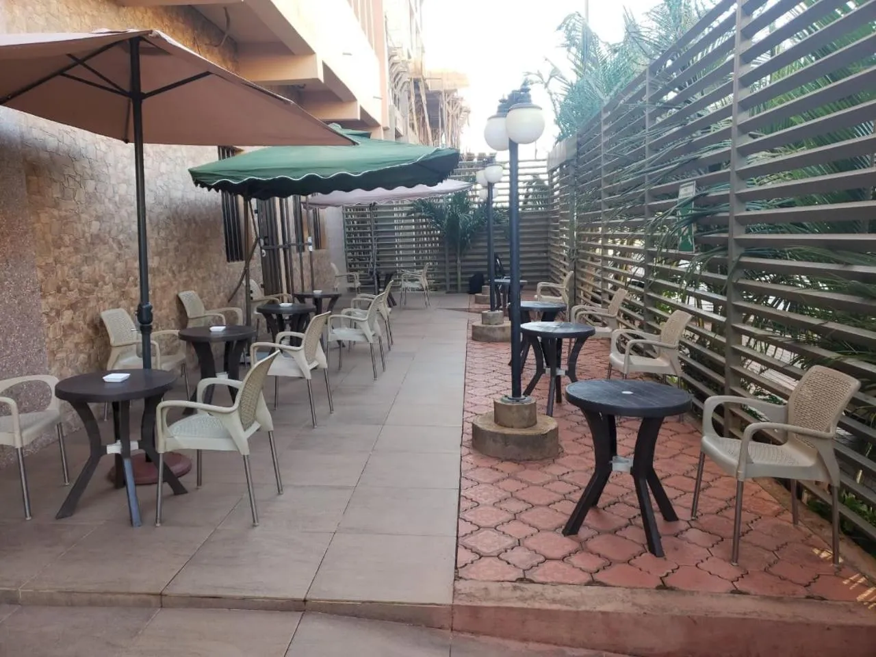 Patio in Hotel Les Fleurettes