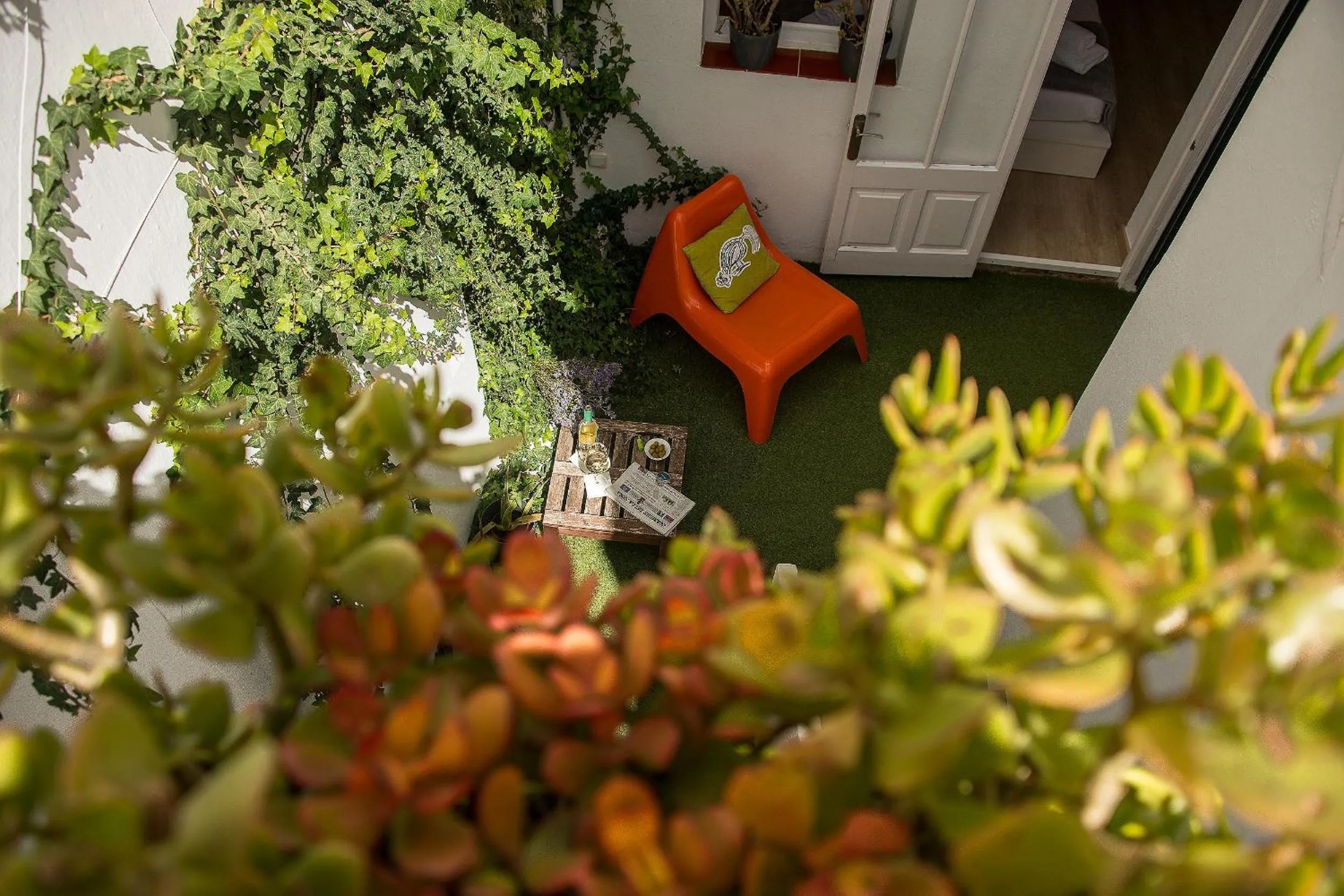 Patio in Cheap & Chic Hotel