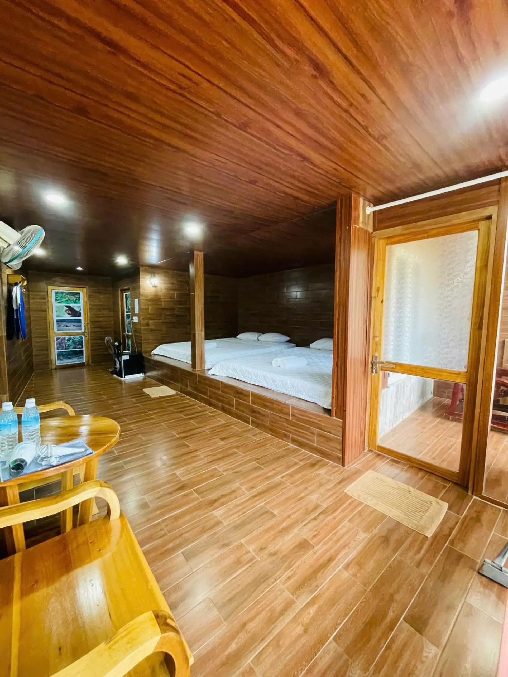 Bed in Green Bamboo Lodge Resort Bed in Green Bamboo Lodge Resort