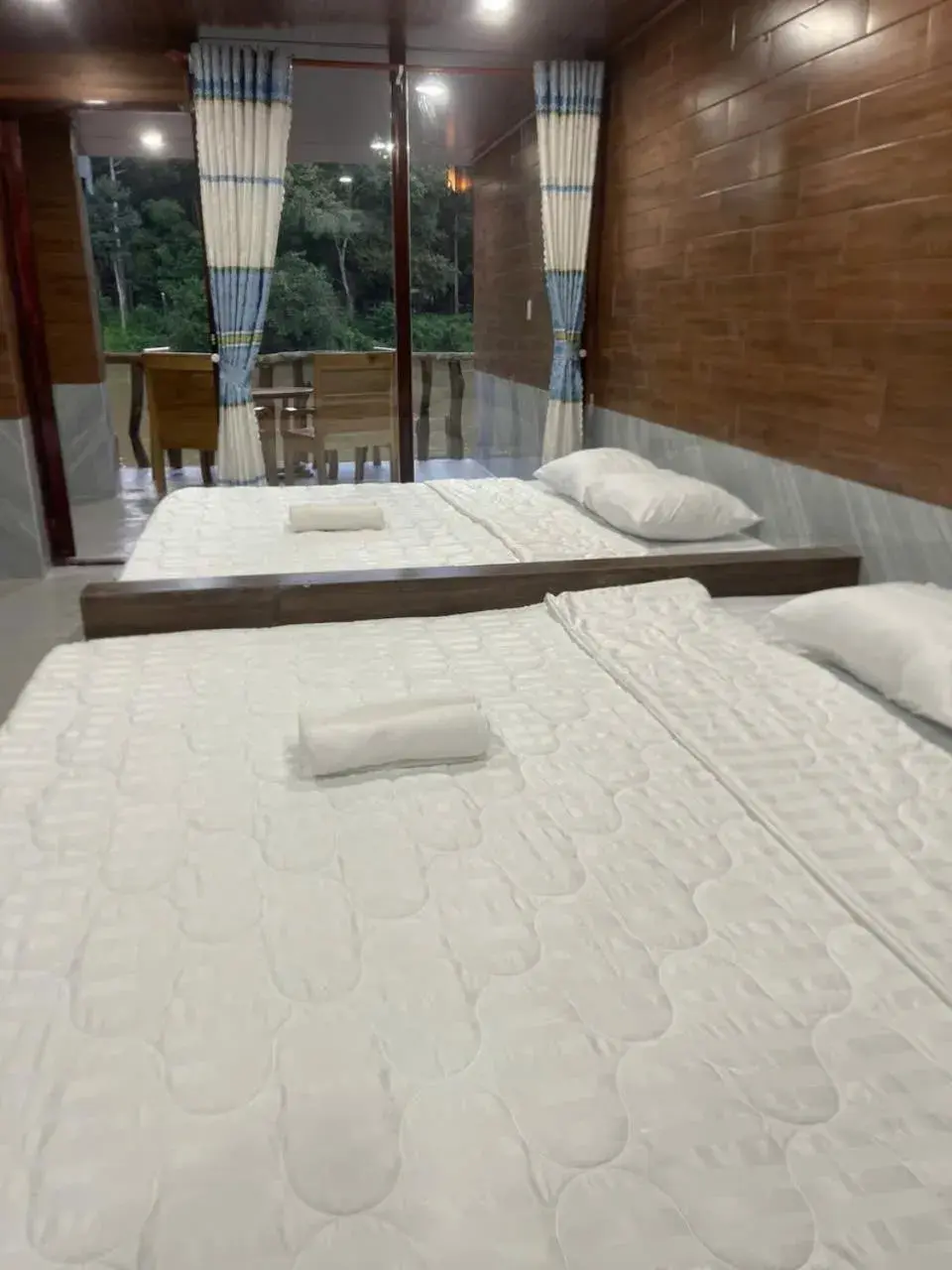 Bed in Green Bamboo Lodge Resort Bed in Green Bamboo Lodge Resort
