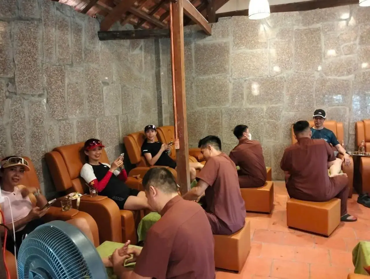 Living room in Green Bamboo Lodge Resort Living room in Green Bamboo Lodge Resort