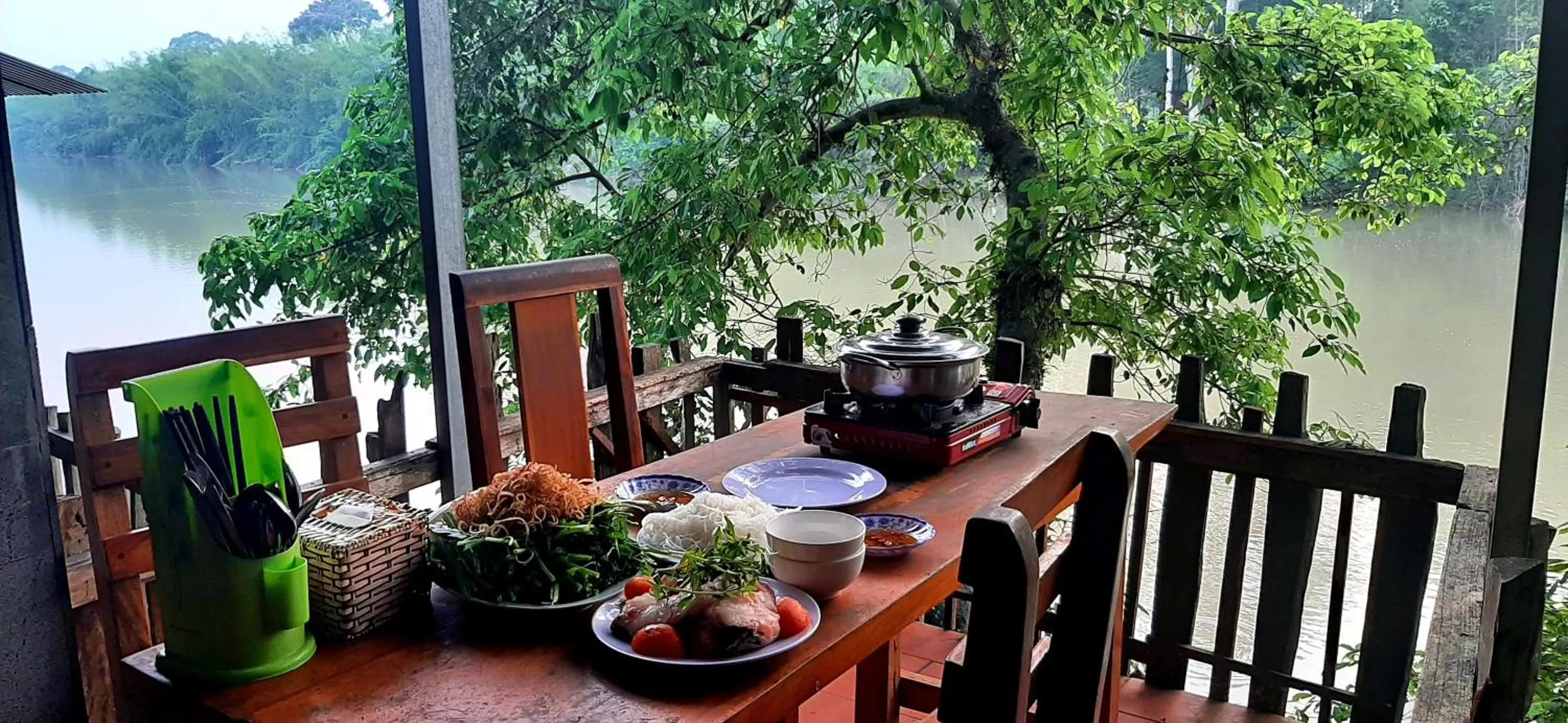 Dining area in Green Bamboo Lodge Resort