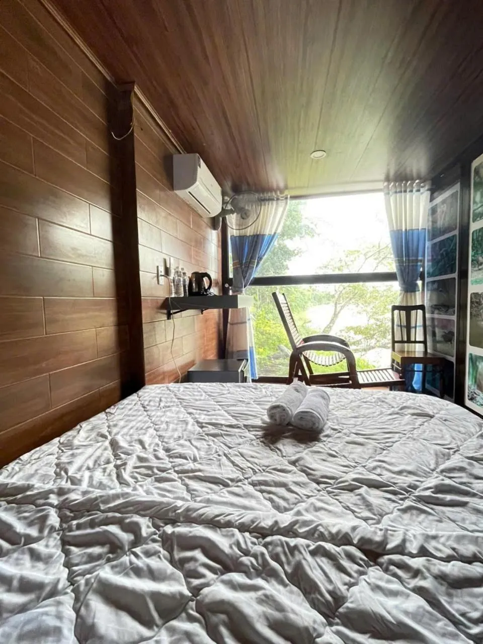 Bed in Green Bamboo Lodge Resort