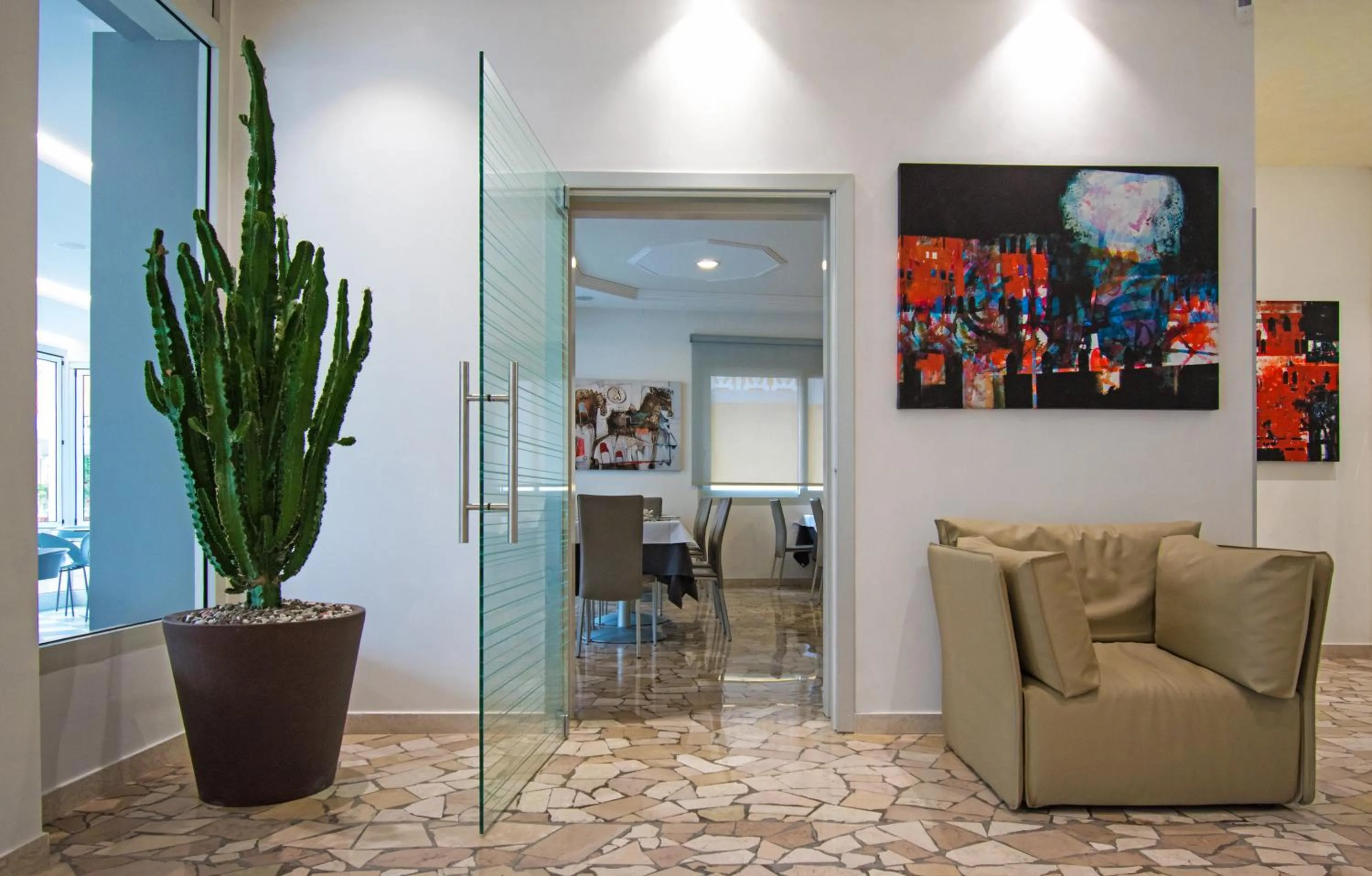 Lobby or reception in Hotel Bristol