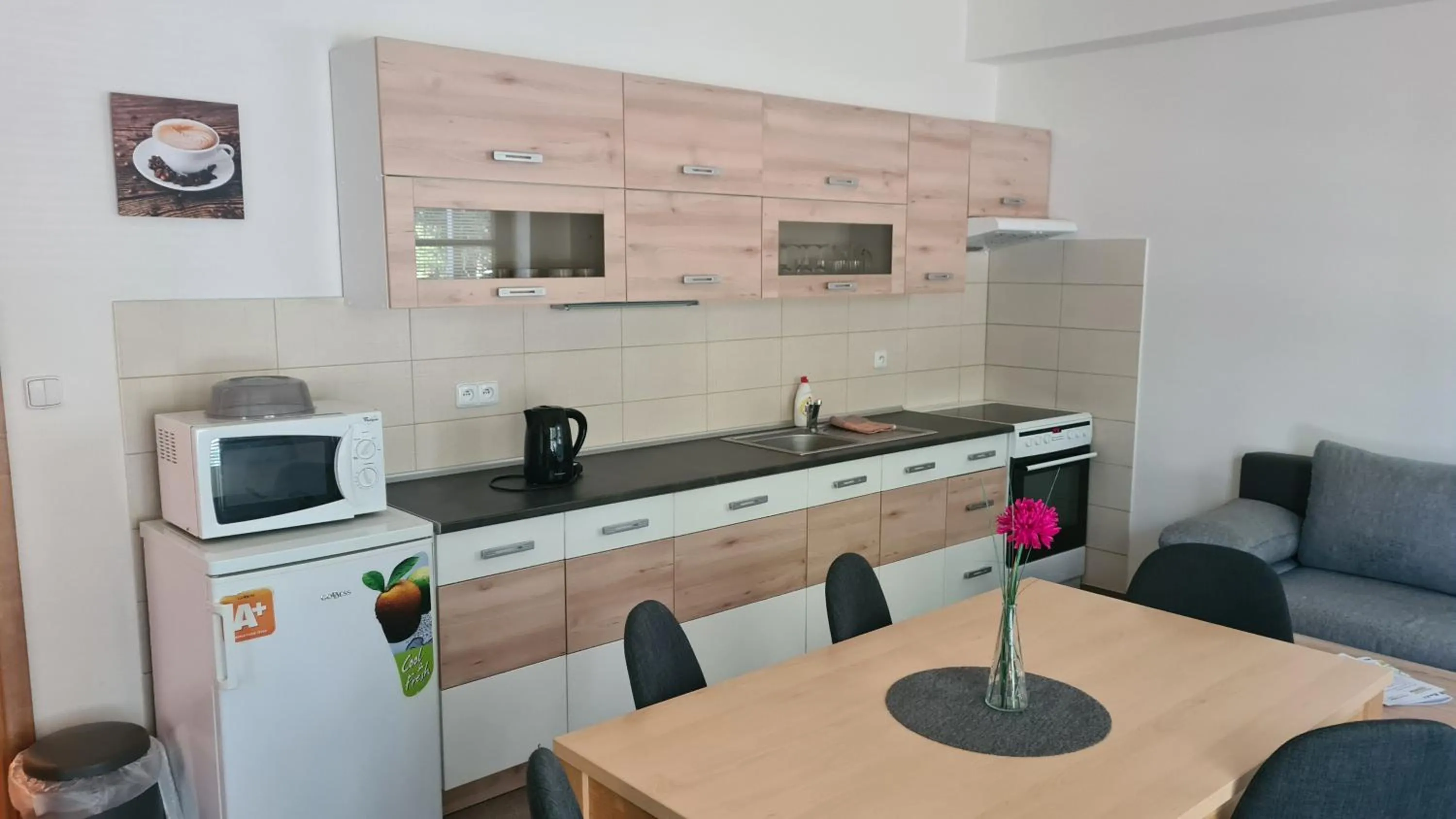 Kitchen or kitchenette in Penzion Dominik