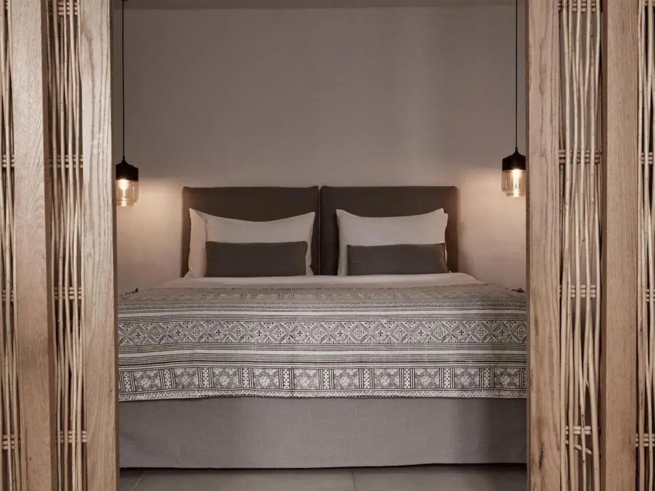 Bedroom, Bed in Boho Private Luxury Suites Bedroom, Bed in Boho Private Luxury Suites