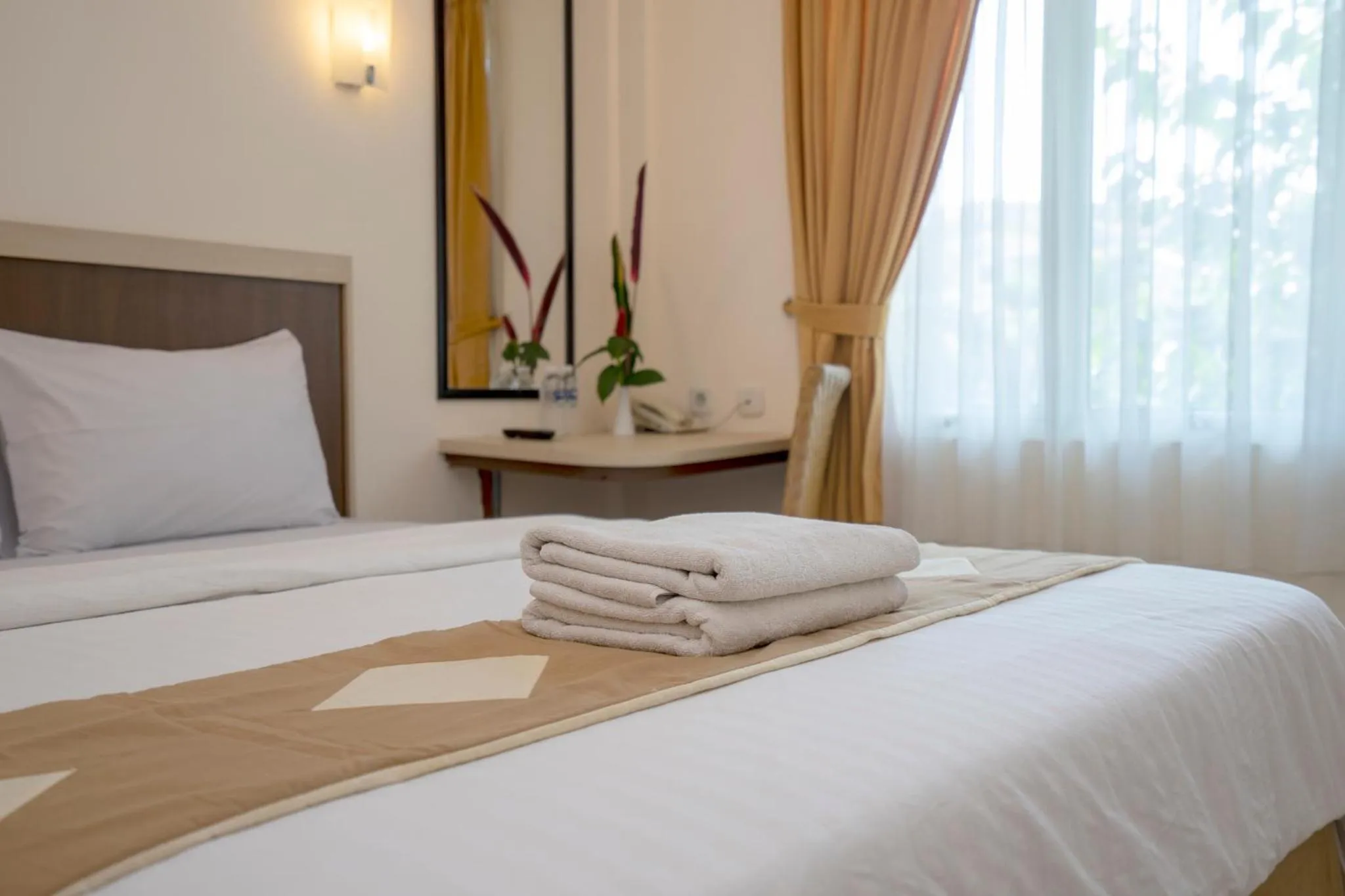 Bed in Dago's Hill Hotel