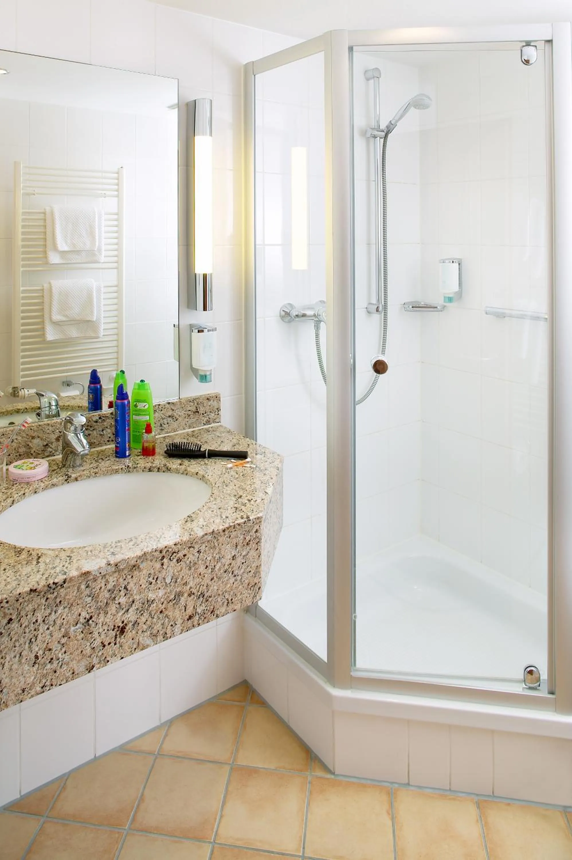 Shower in Hotel Mehl