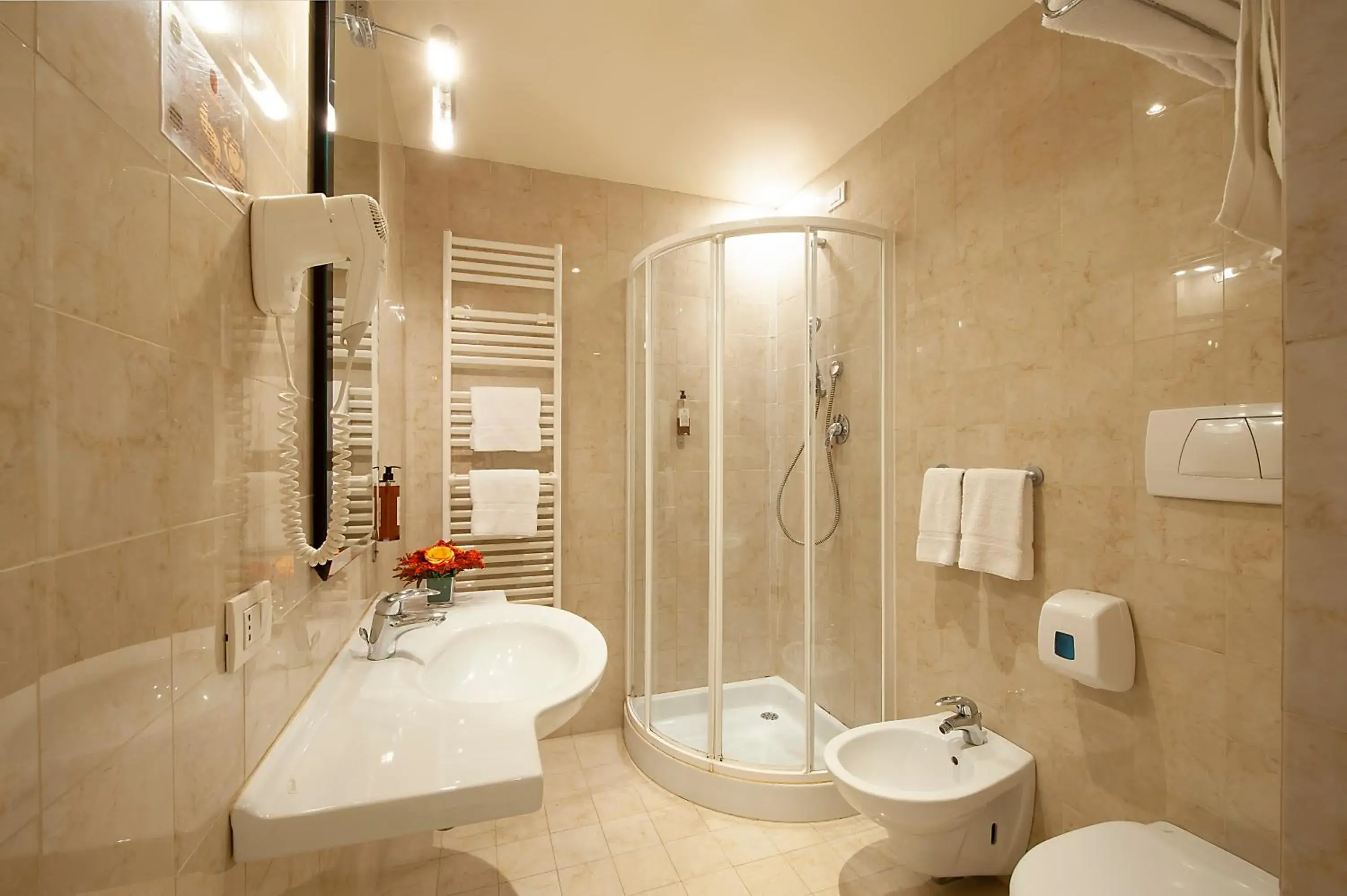 Bathroom in La Reggia Sporting Center Hotel Bathroom in La Reggia Sporting Center Hotel