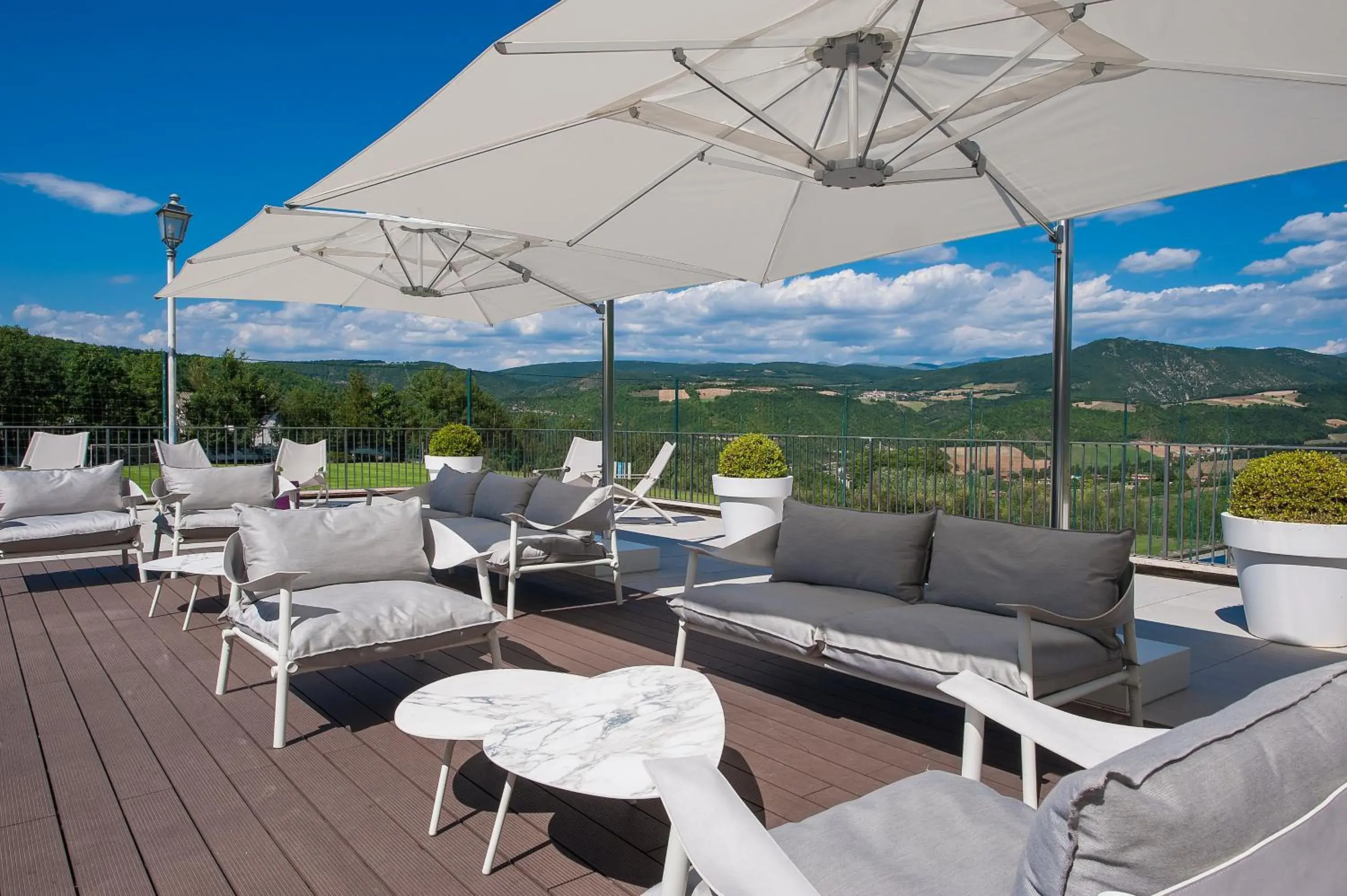 Patio in La Reggia Sporting Center Hotel Patio in La Reggia Sporting Center Hotel