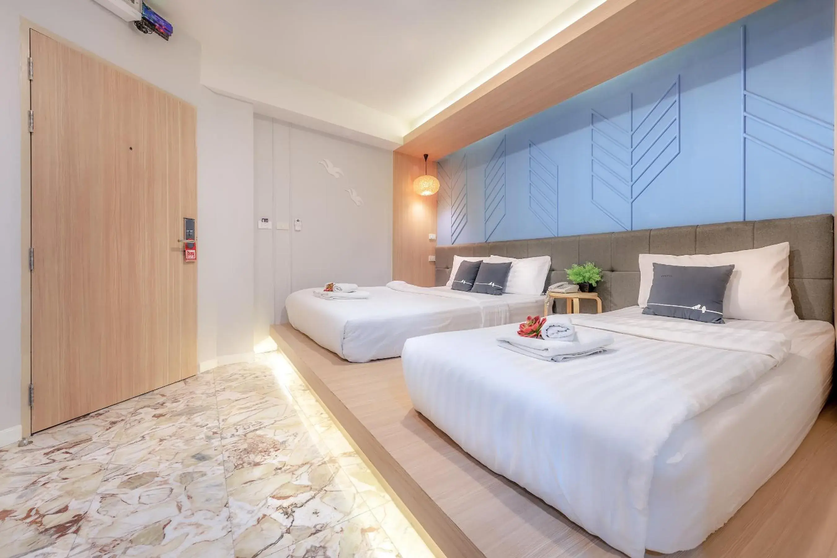 Bed in Tori Prestige Bangkok Hotel Bed in Tori Prestige Bangkok Hotel