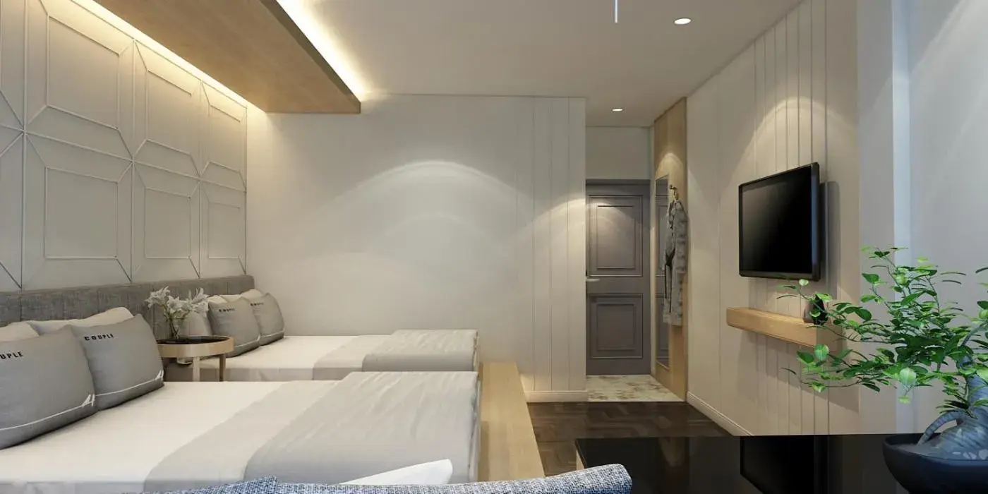 Living room, Bed in Tori Prestige Bangkok Hotel Living room, Bed in Tori Prestige Bangkok Hotel