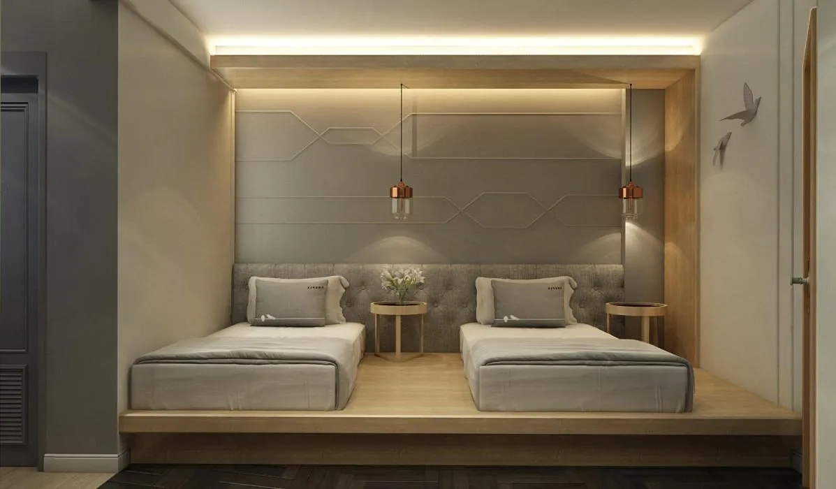 Bed in Tori Prestige Bangkok Hotel