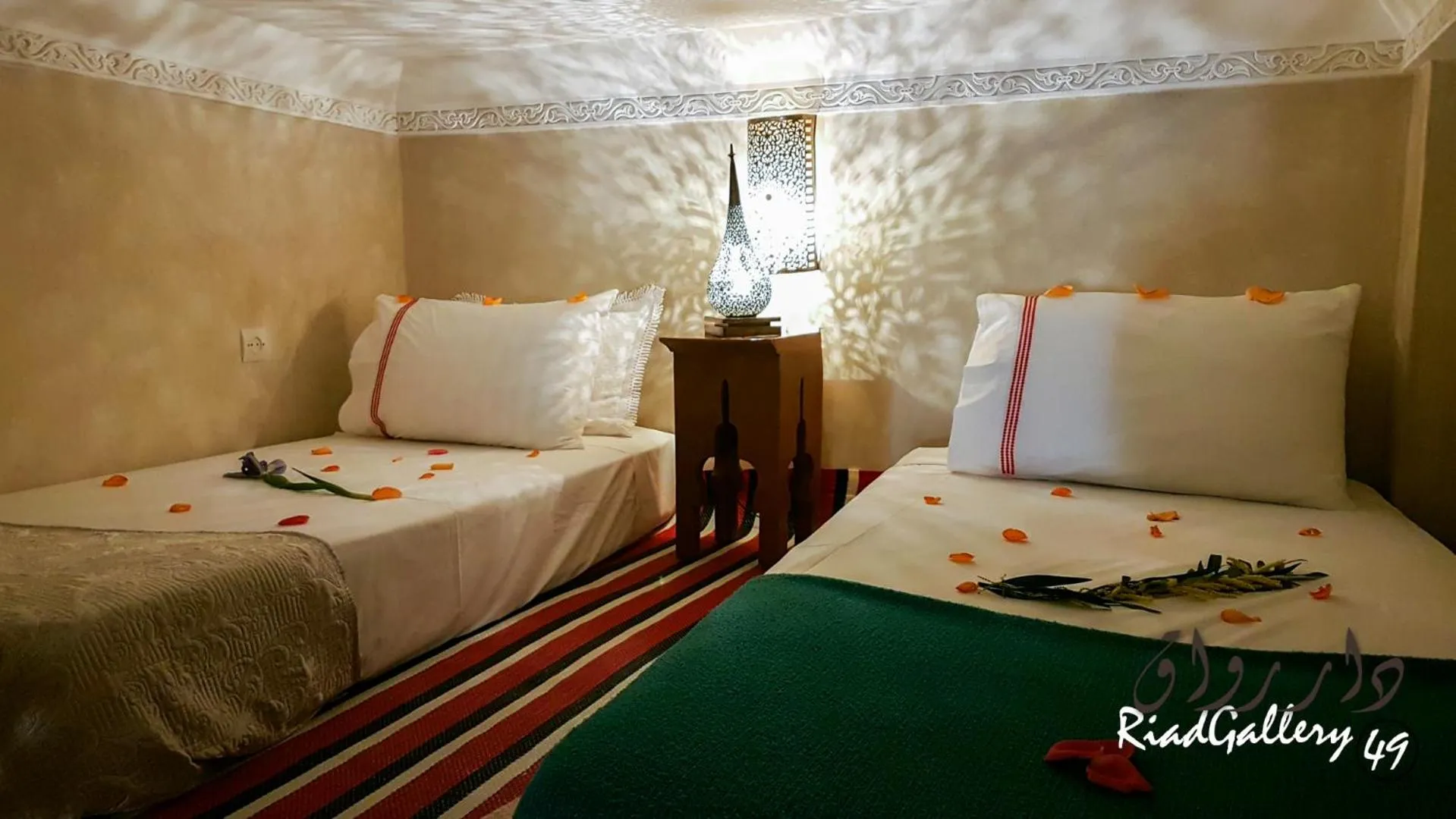 Bed in Riad Gallery 49 & Spa