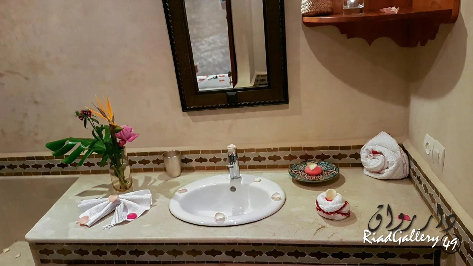 Bathroom in Riad Gallery 49 & Spa