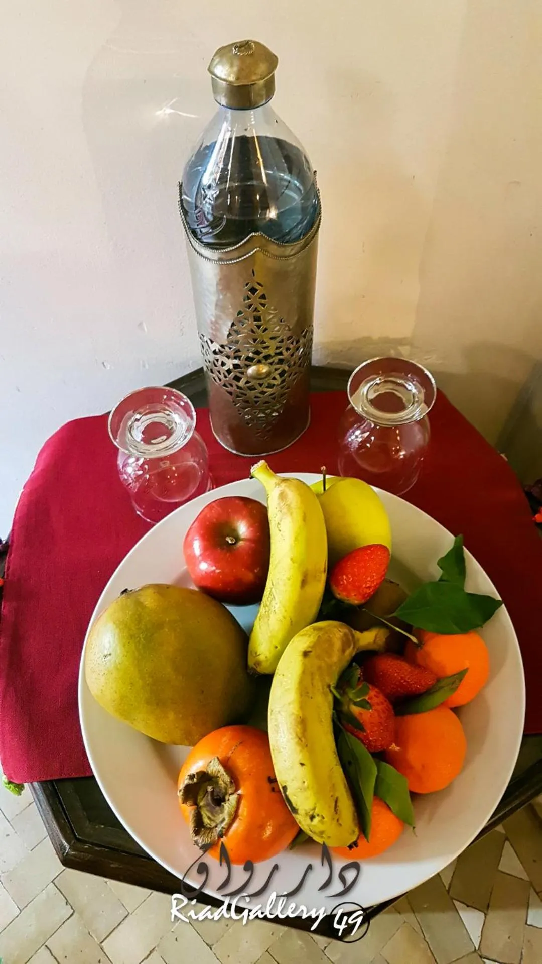 Food and drinks in Riad Gallery 49 & Spa