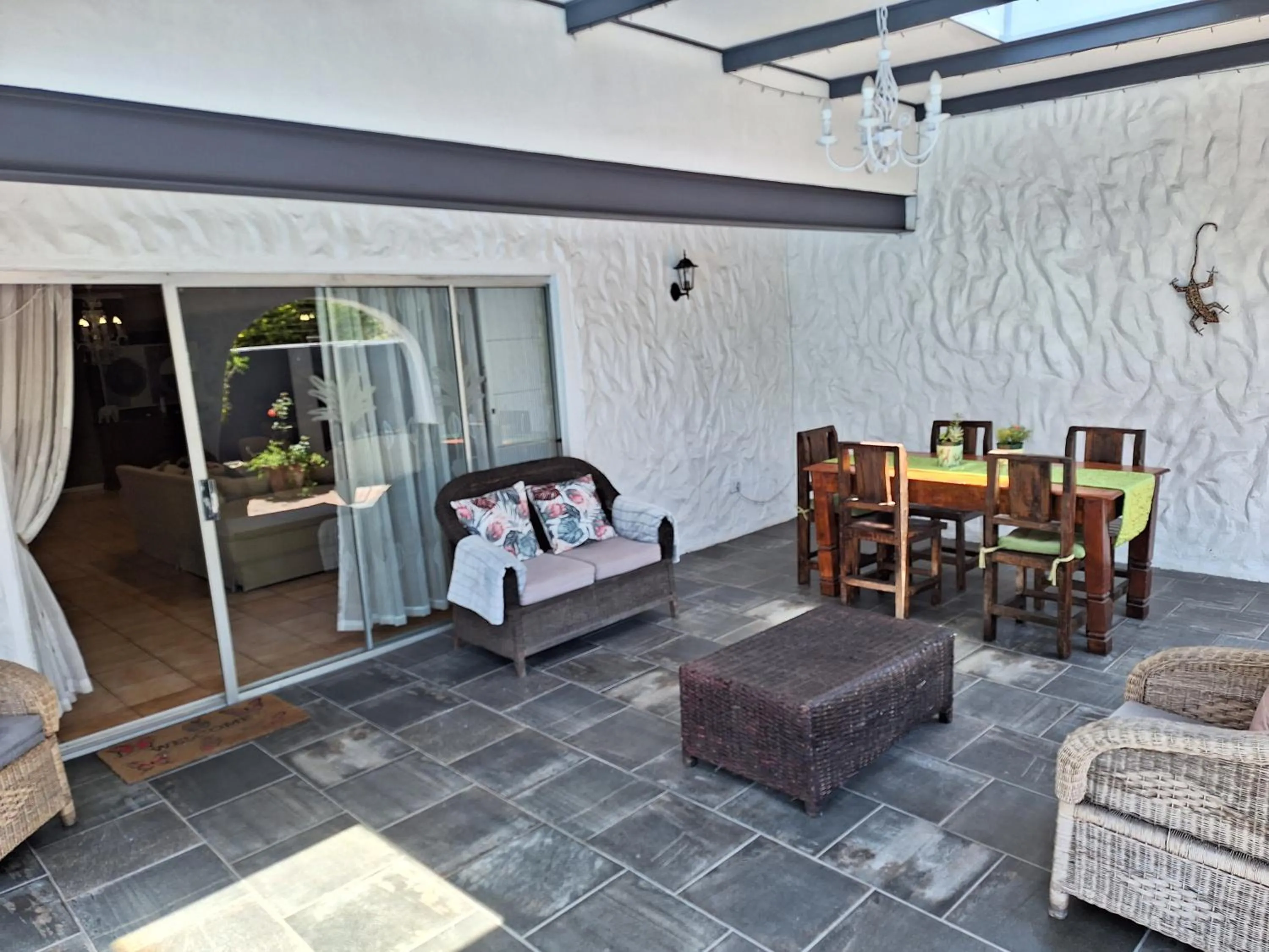 Patio in Umuzi Guest House