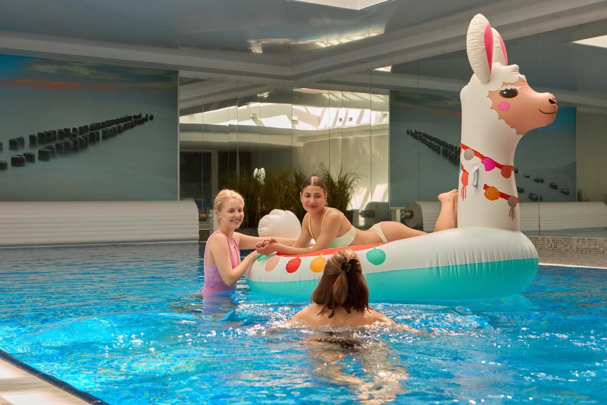 People in Waterlane Riverside - SPA, Pool, Gym & Parking by Downtown Apartments