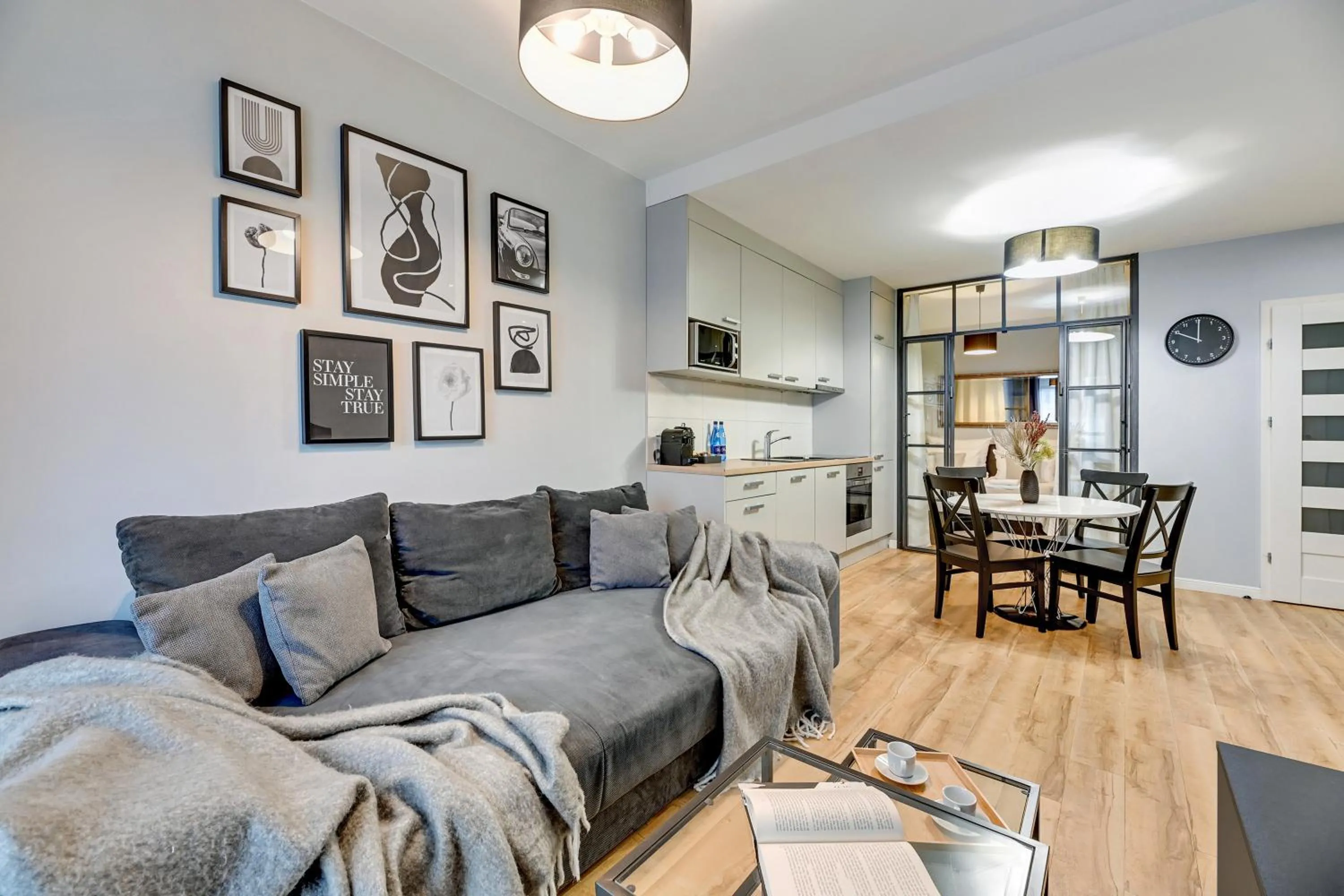 Kitchen or kitchenette in Waterlane Riverside - SPA, Pool, Gym & Parking by Downtown Apartments
