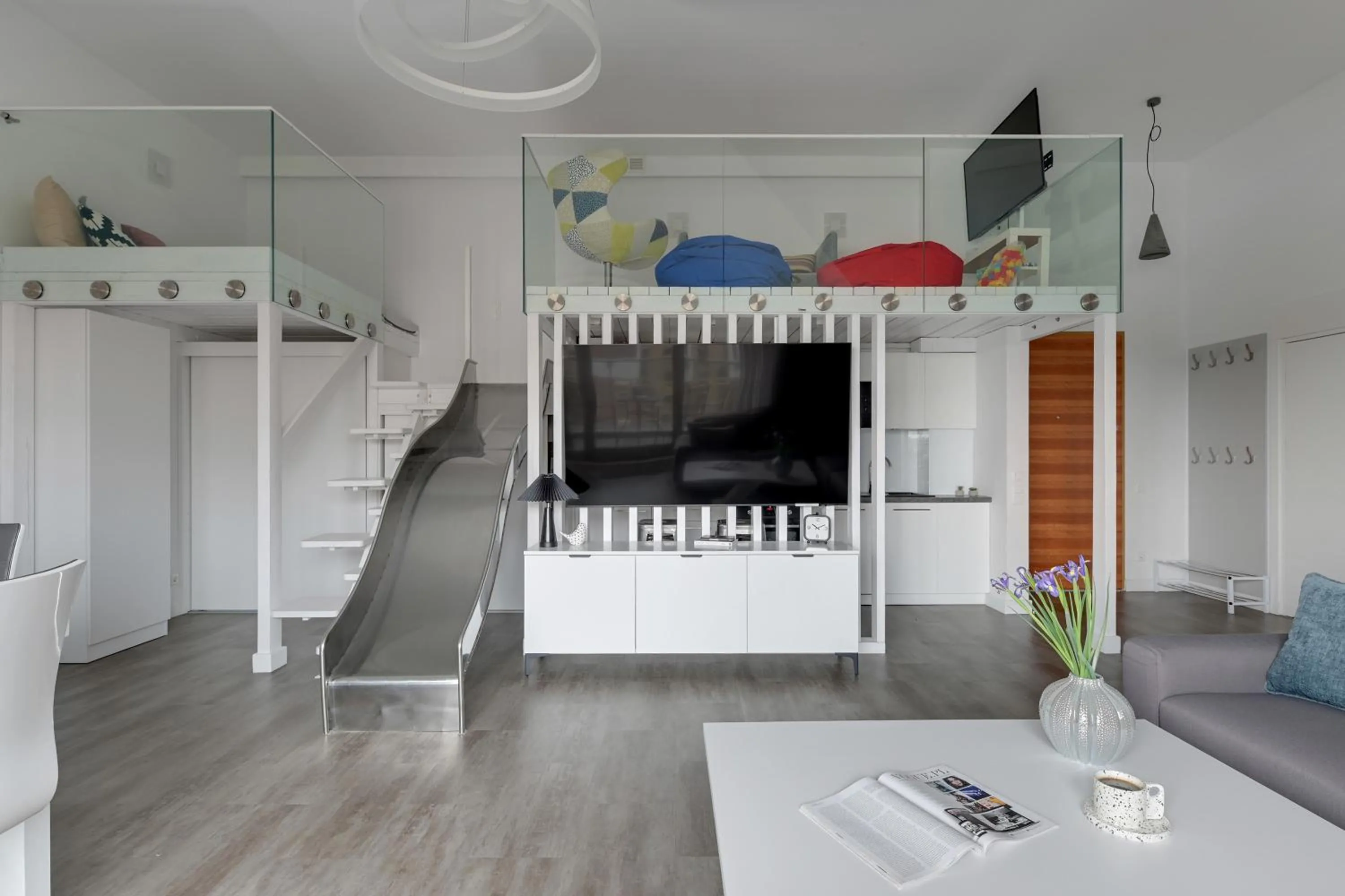 TV and multimedia in Waterlane Riverside - SPA, Pool, Gym & Parking by Downtown Apartments
