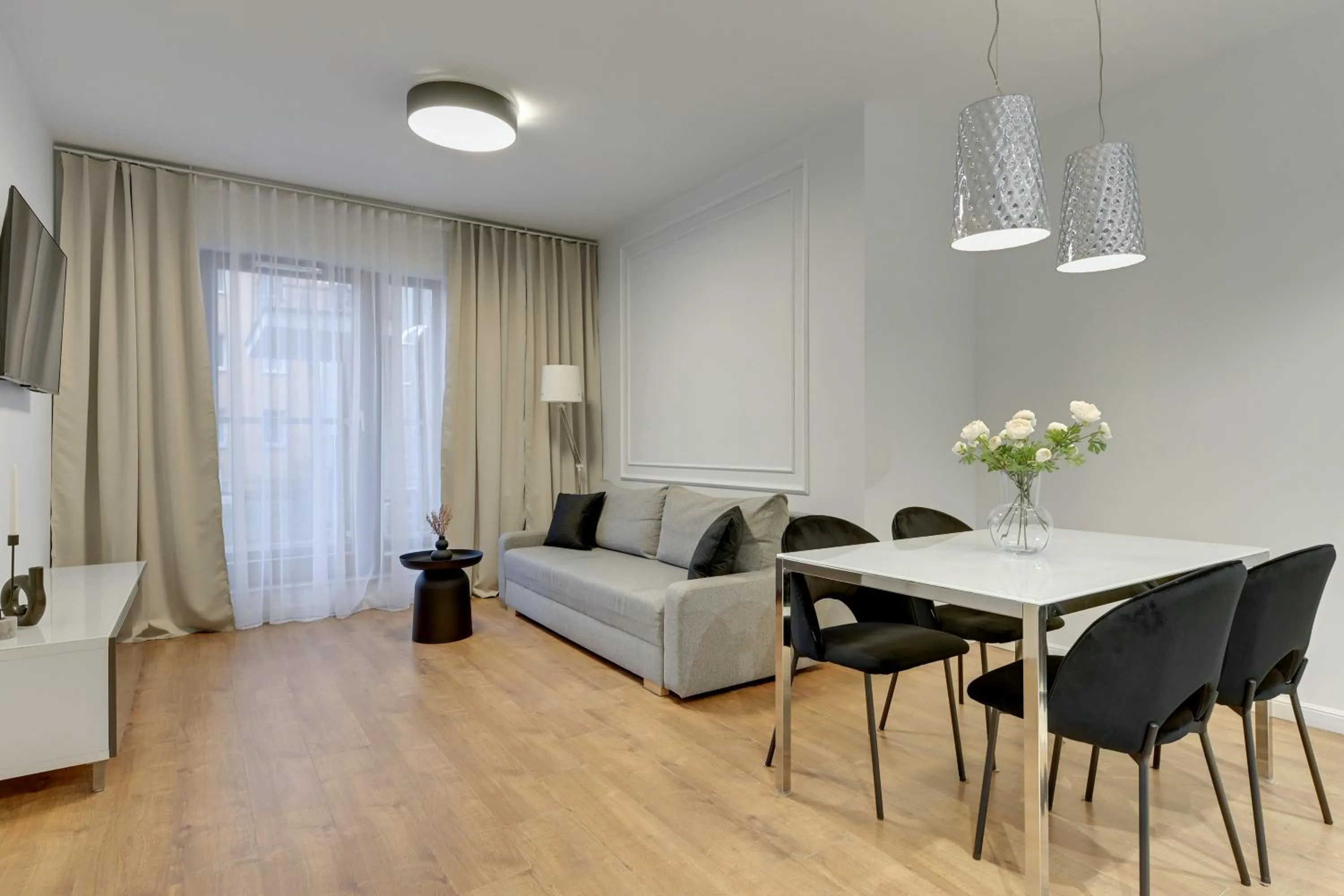 Living room in Waterlane Riverside - SPA, Pool, Gym & Parking by Downtown Apartments