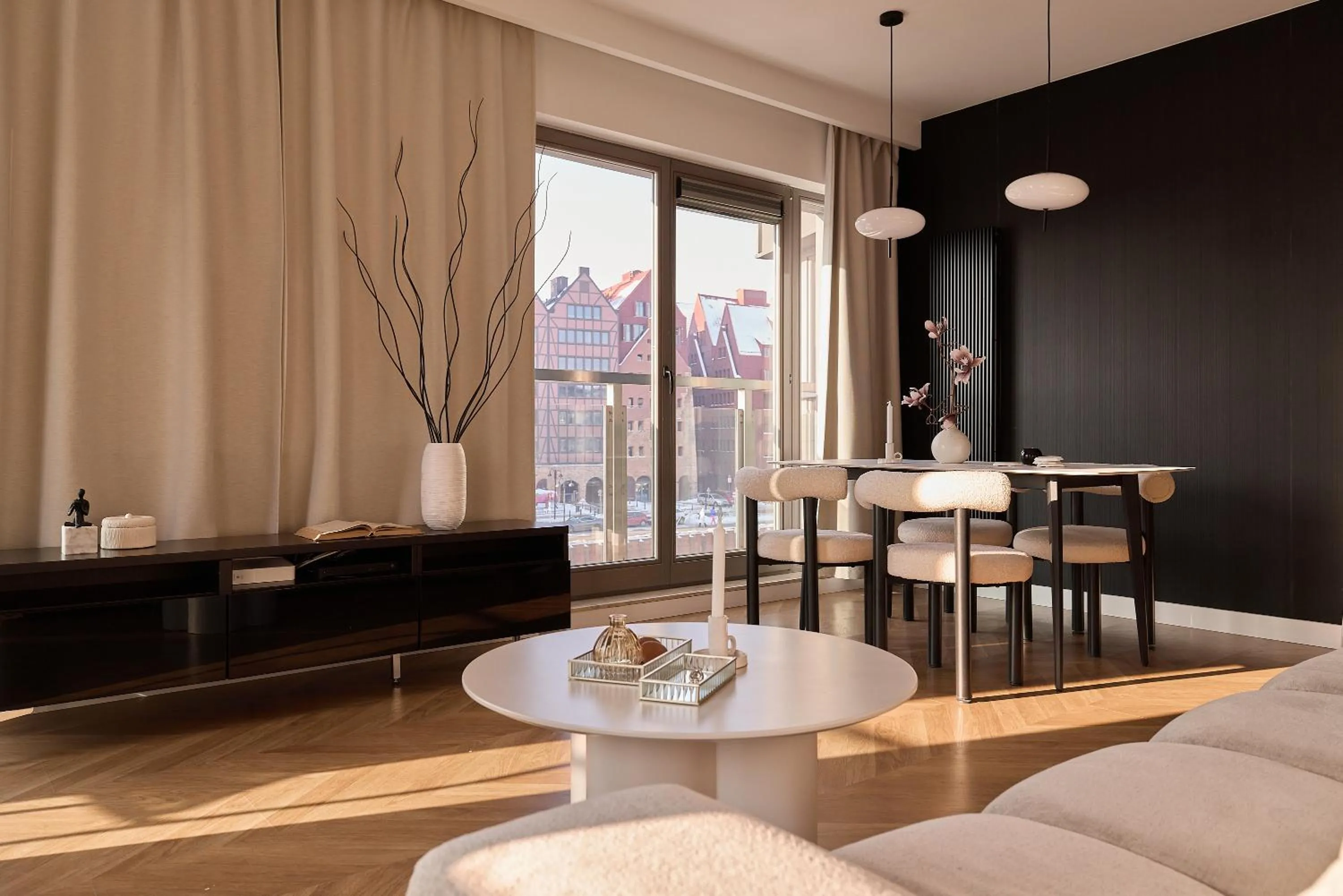 Living room in Waterlane Riverside - SPA, Pool, Gym & Parking by Downtown Apartments
