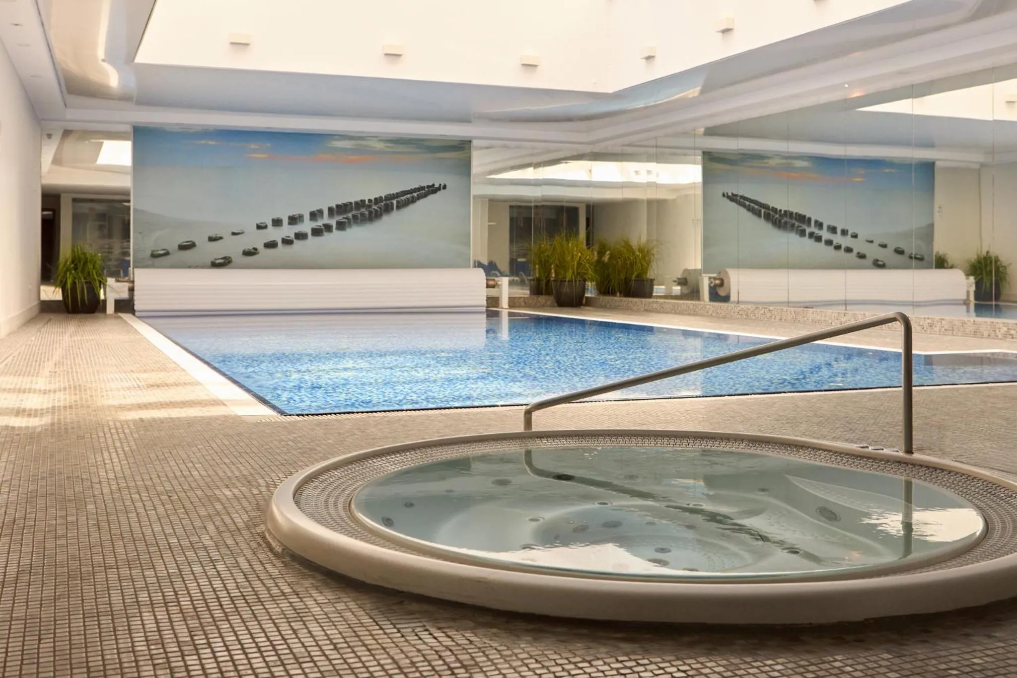 Pool view in Waterlane Riverside - SPA, Pool, Gym & Parking by Downtown Apartments