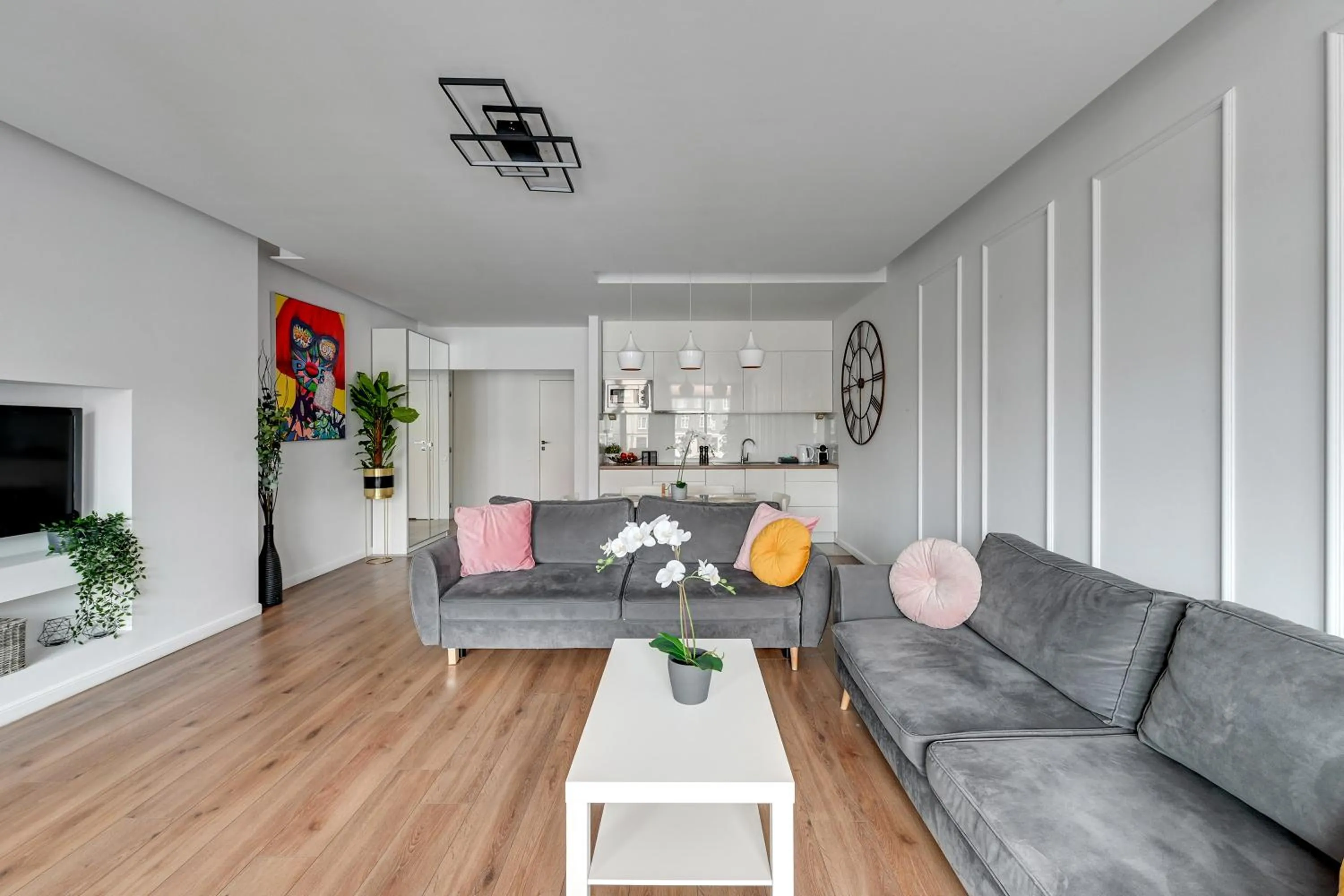Living room in Waterlane Riverside - SPA, Pool, Gym & Parking by Downtown Apartments