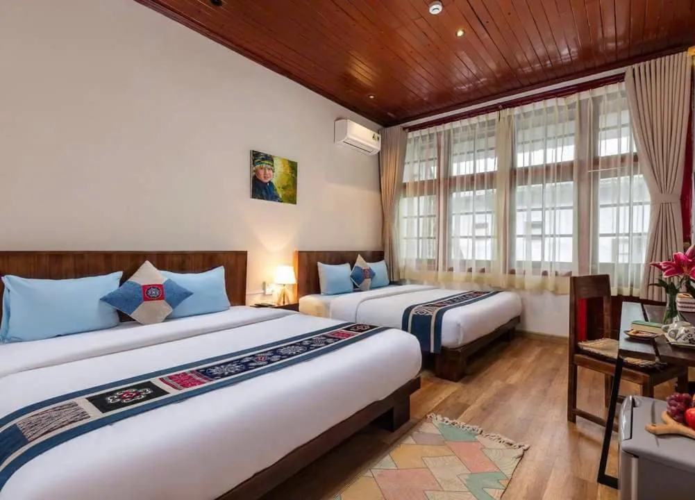 Bedroom, Bed in Maison de Sapa Villa
